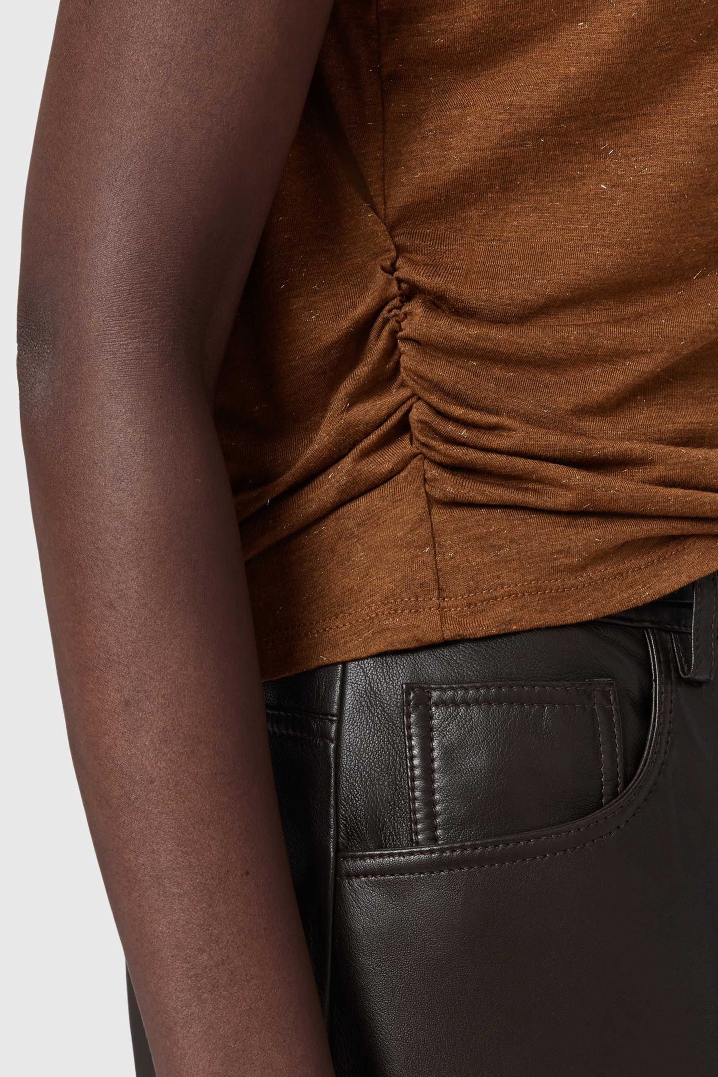 WEST SHIMMER TANK RUST BROWN 7