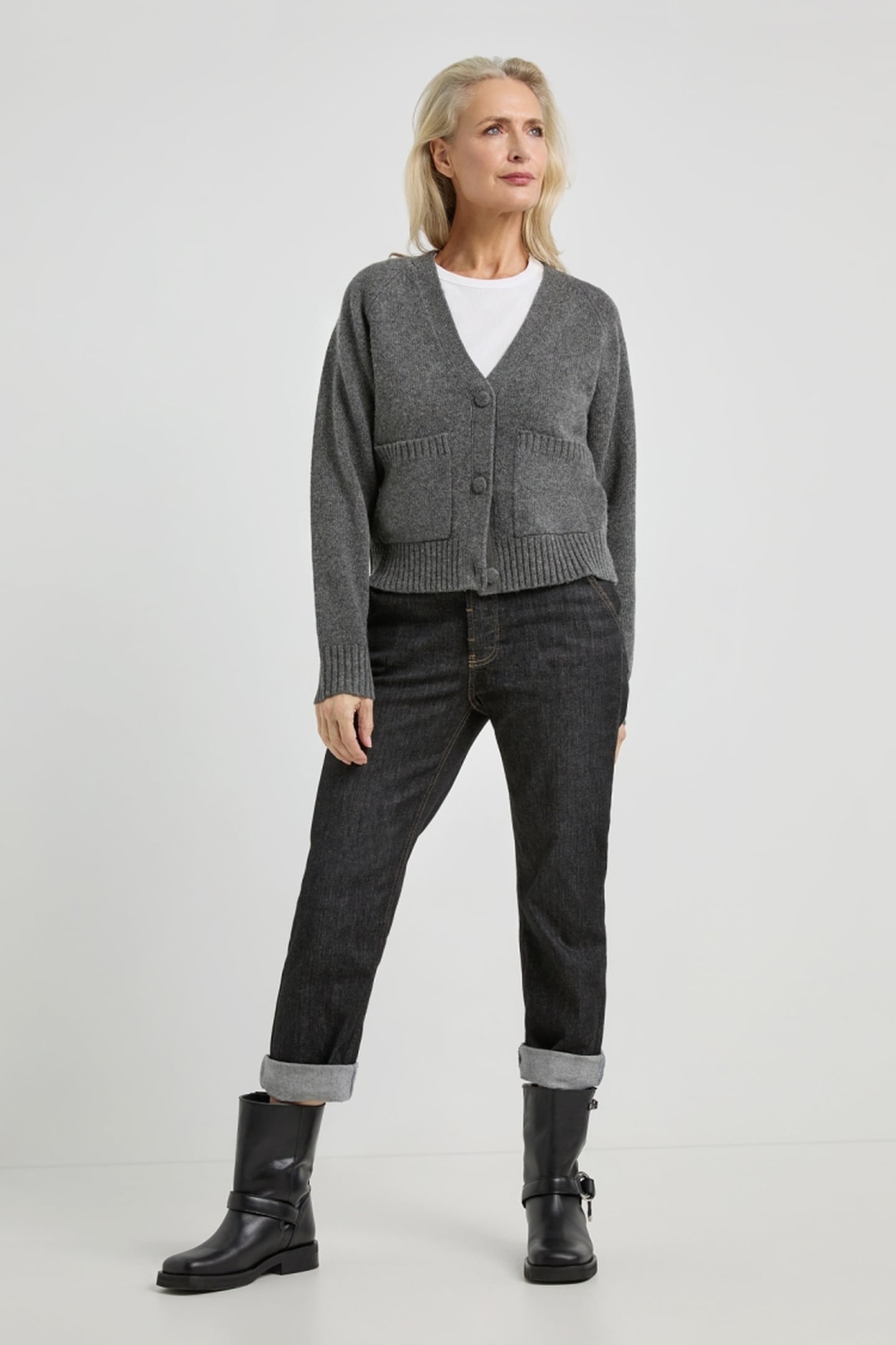 ALETTA CARDIGAN ANTHRACITE 1