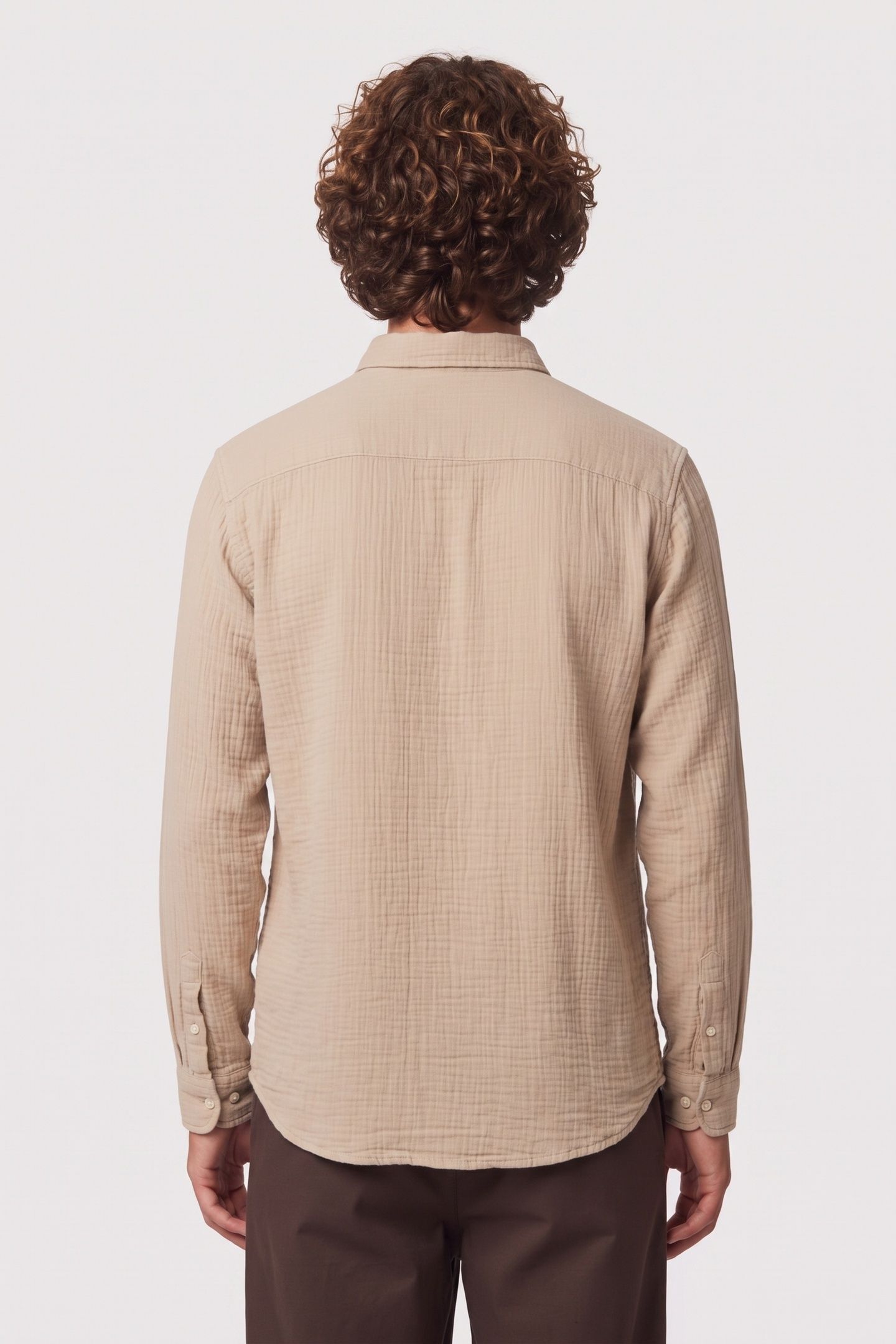 GUESS ECO LS DOUBLE CLOTH SHIR PROSECCO 2
