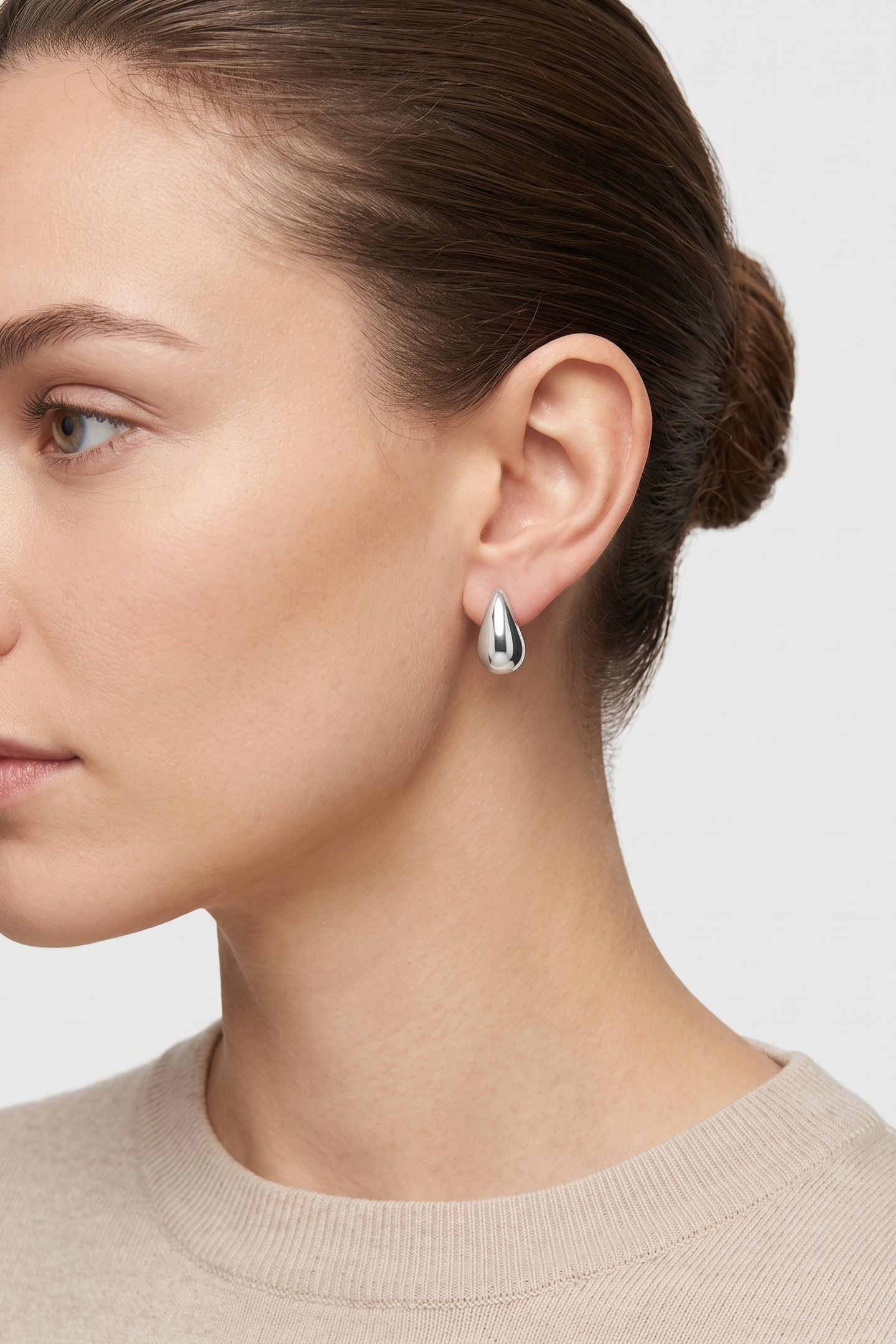 DROPLET OHRRINGE SILVER 1