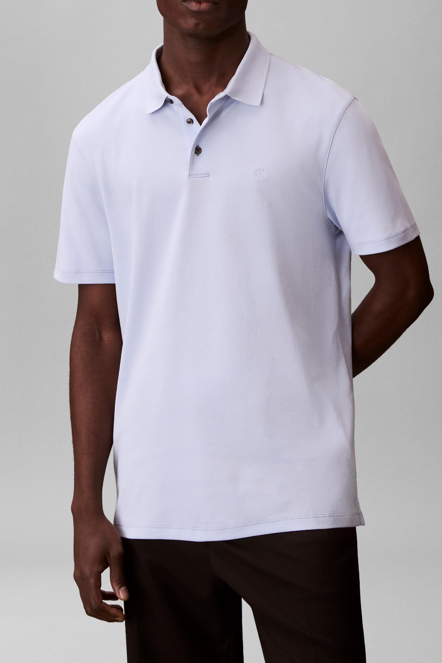 SS SUPIMA CHEST EMBROIDERY POLO HEAVENLY IRIS 2