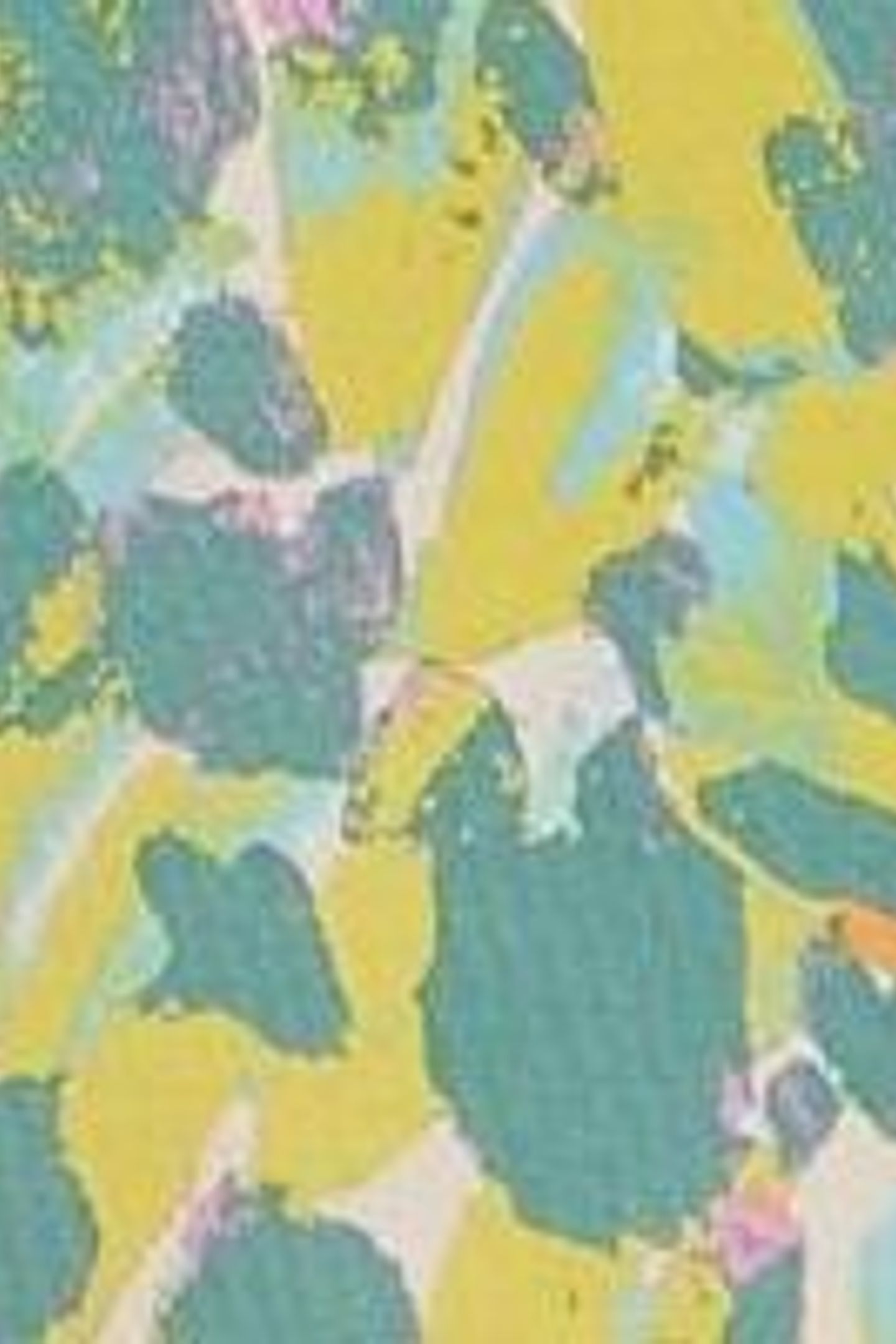 EMILY SHIRRED JERSEY DRESS TEAL PRINT 7