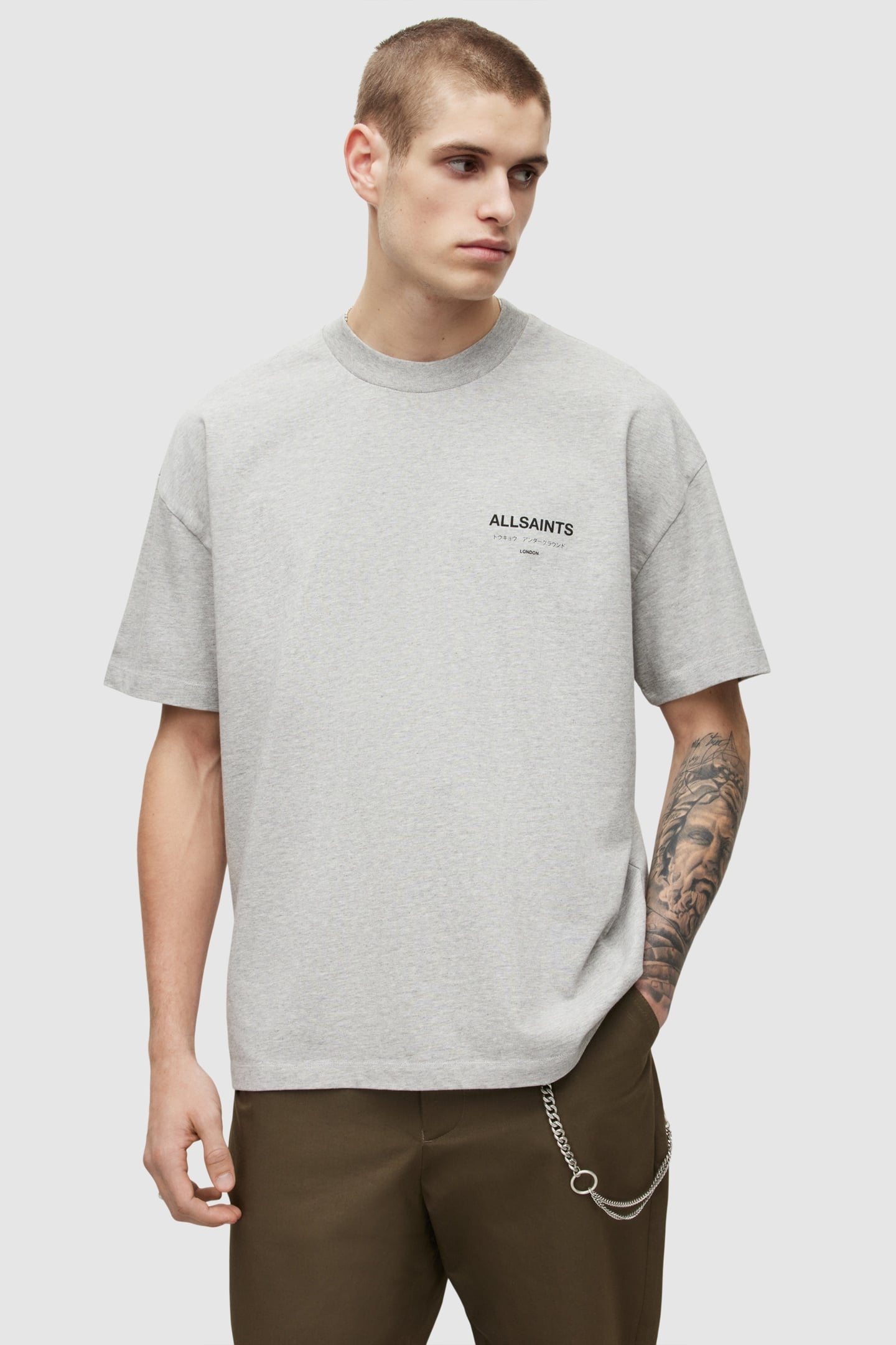 UNDERGROUND SS CREW GREY MARL 1