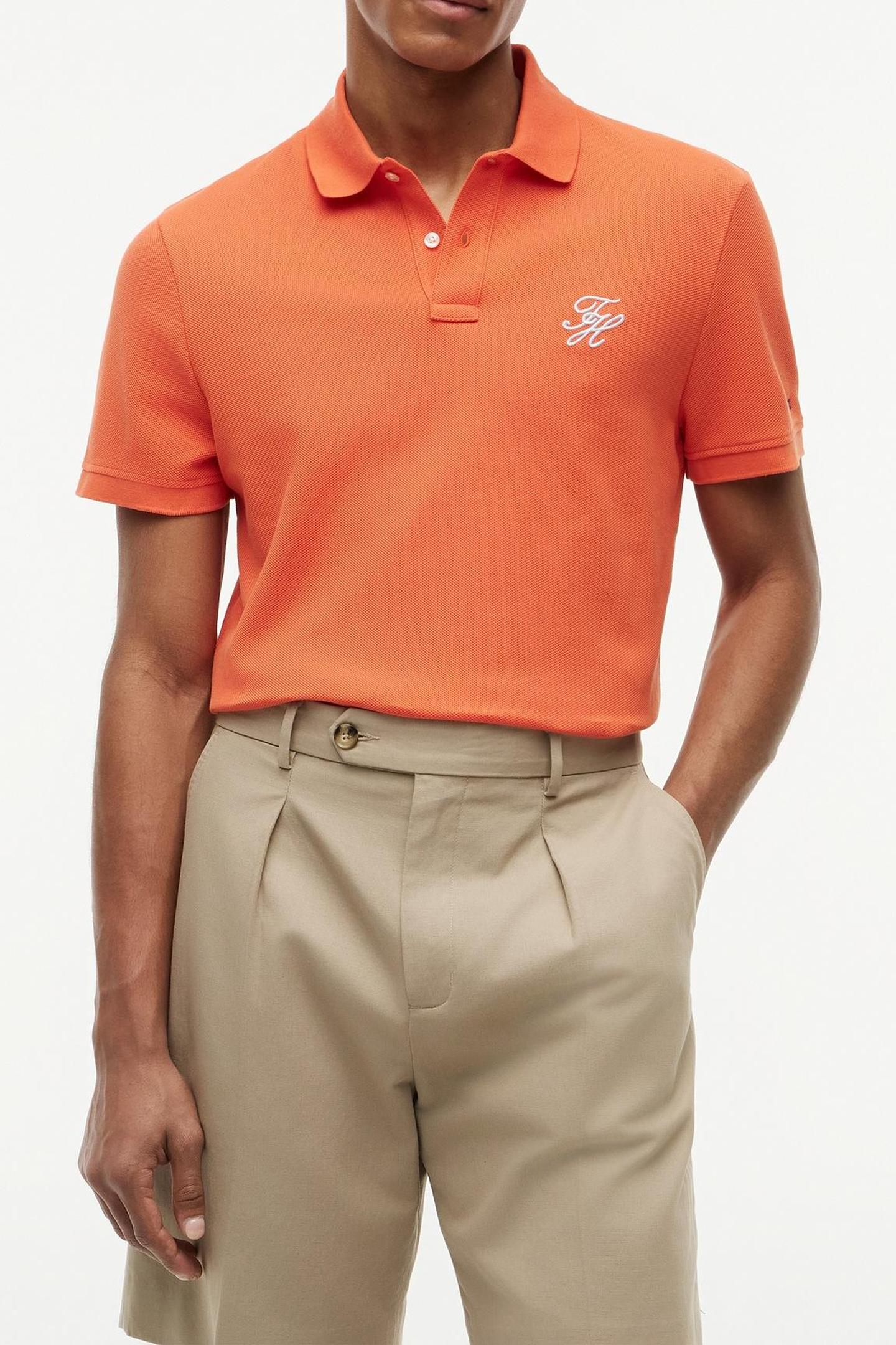 TH SCRIPT REGULAR POLO BRILLIANT ORANGE 1