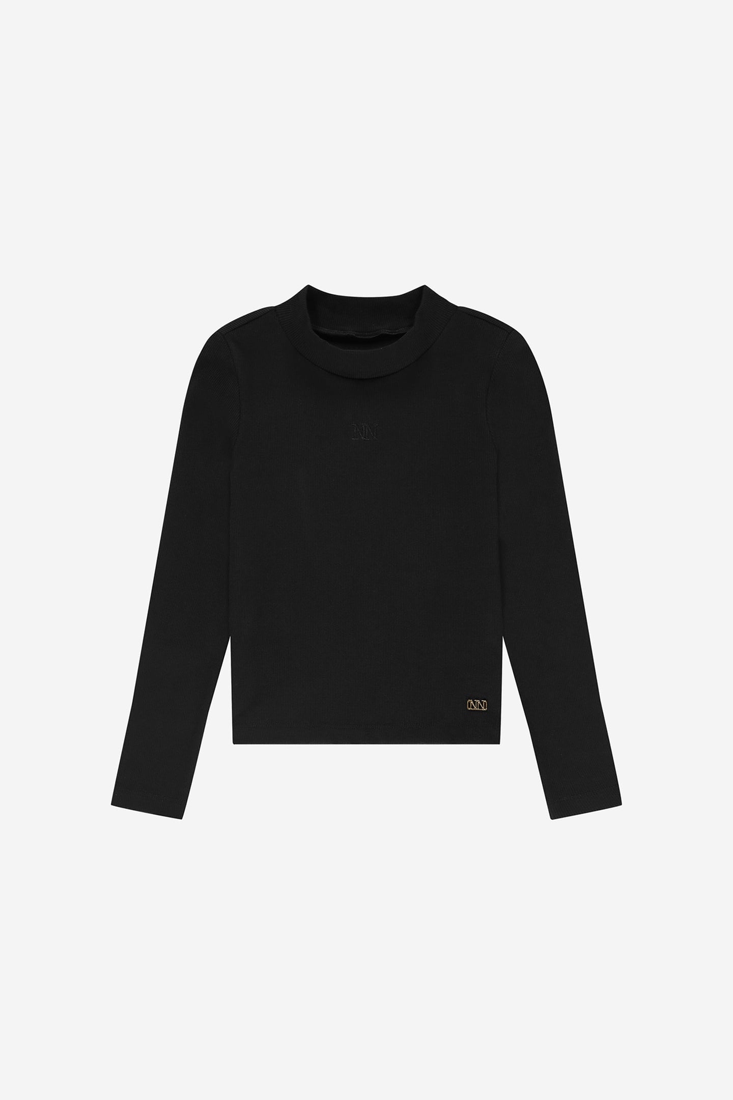 LUCI RIB TOP BLACK 1