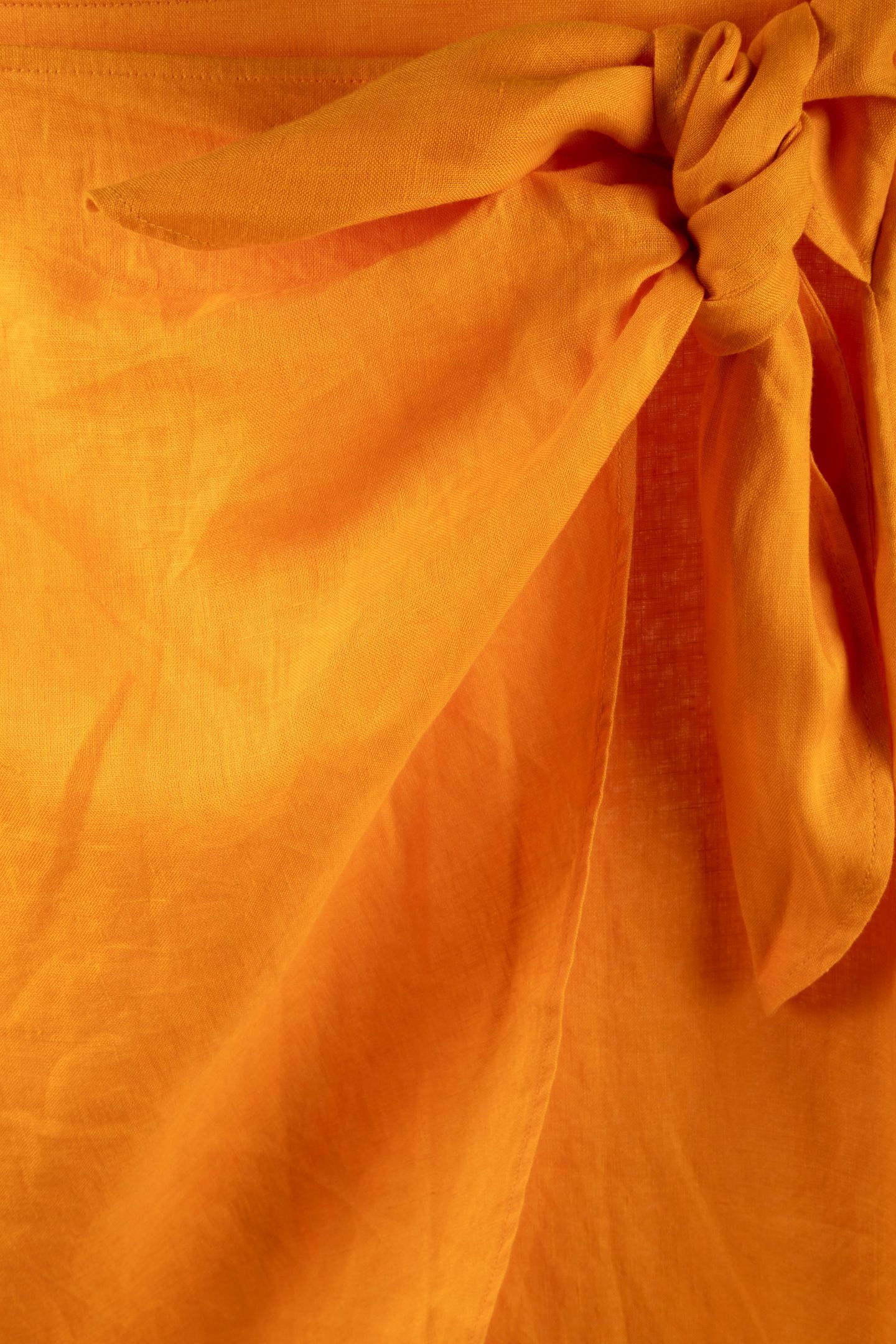 LIMA WRAP LINEN SKIRT ORANGE 4