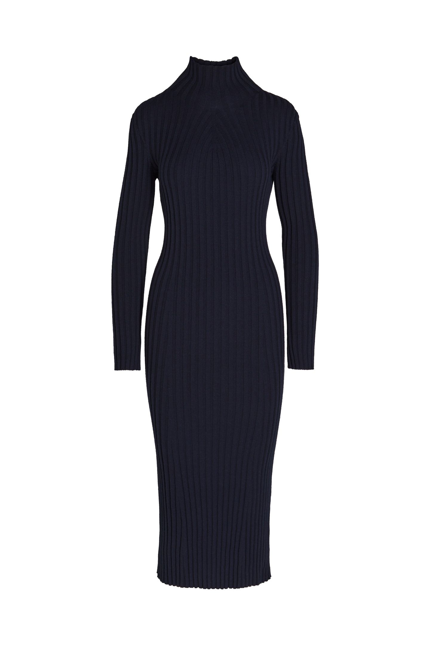 FOLAS V1.Y8.02 FLAT-KNIT-DRESS DARK NAVY 2