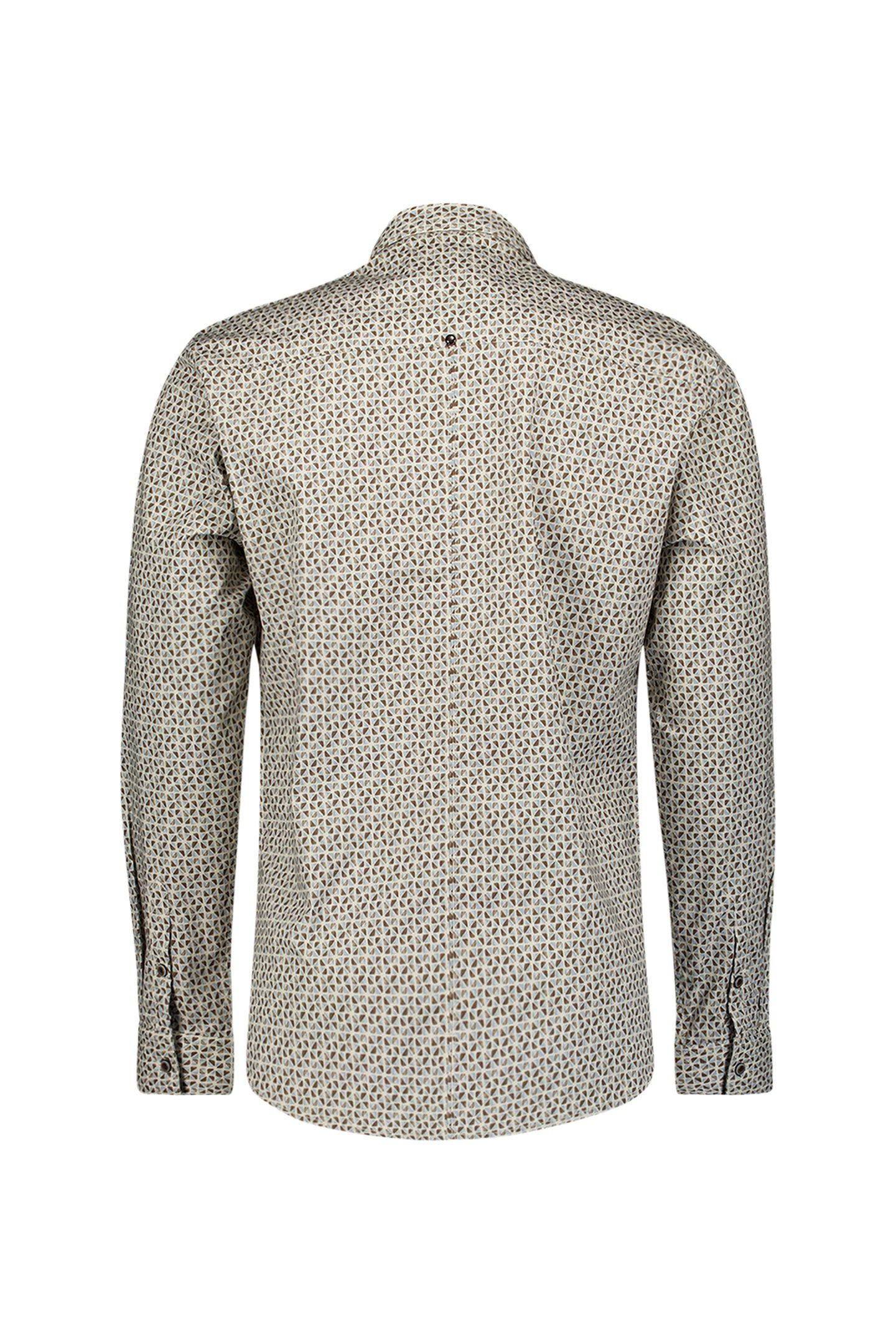SHIRT STRETCH ALLOVER PRINTED TAUPE 6