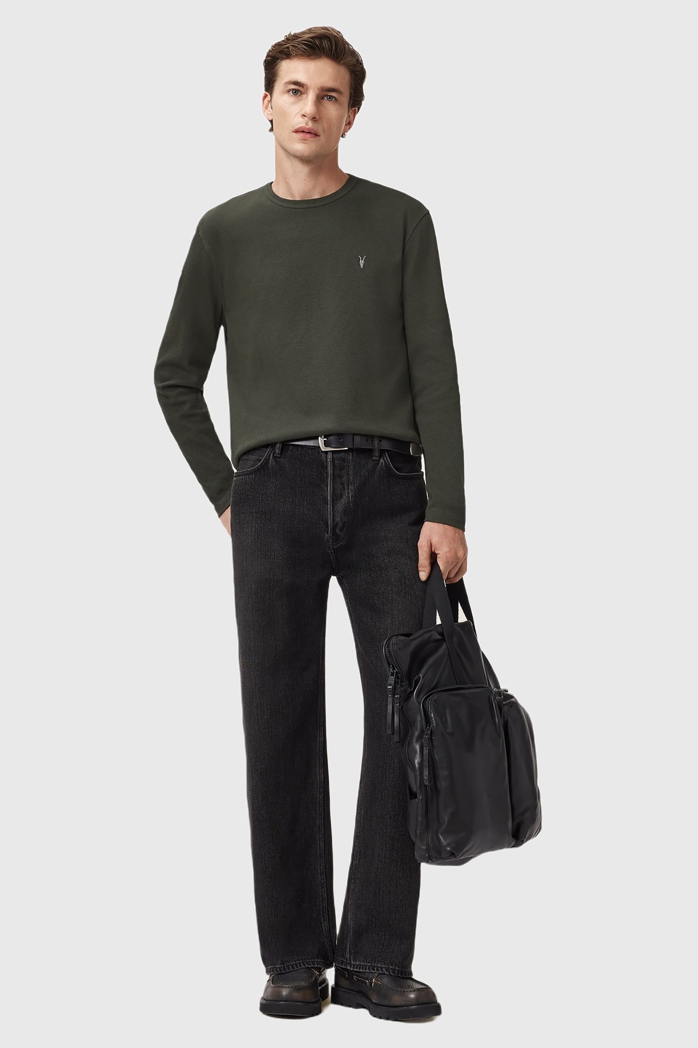 ELLIS LS CREW DUFFEL GREEN 1
