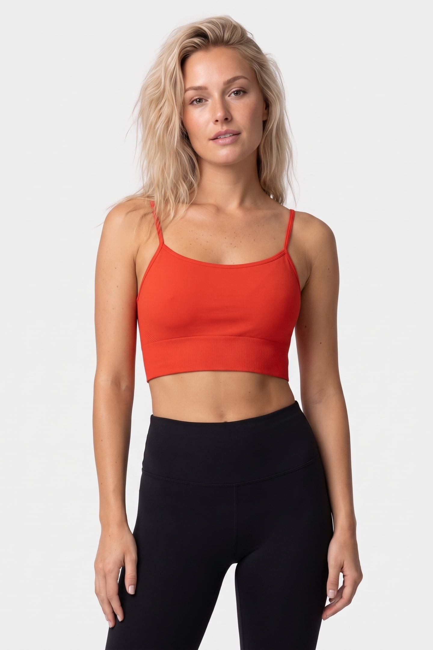 RORA SEAMLESS BRA ORANGE 1