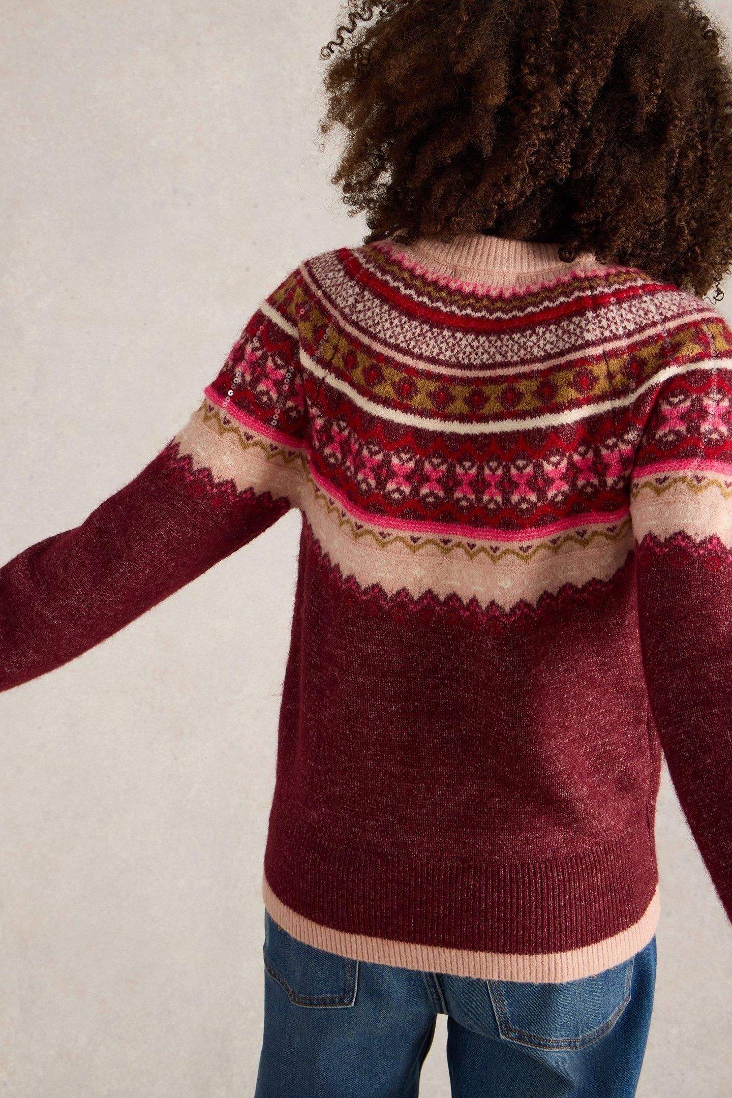 FROSTED FAIRISLE JUMPER PLUM MULTI 2