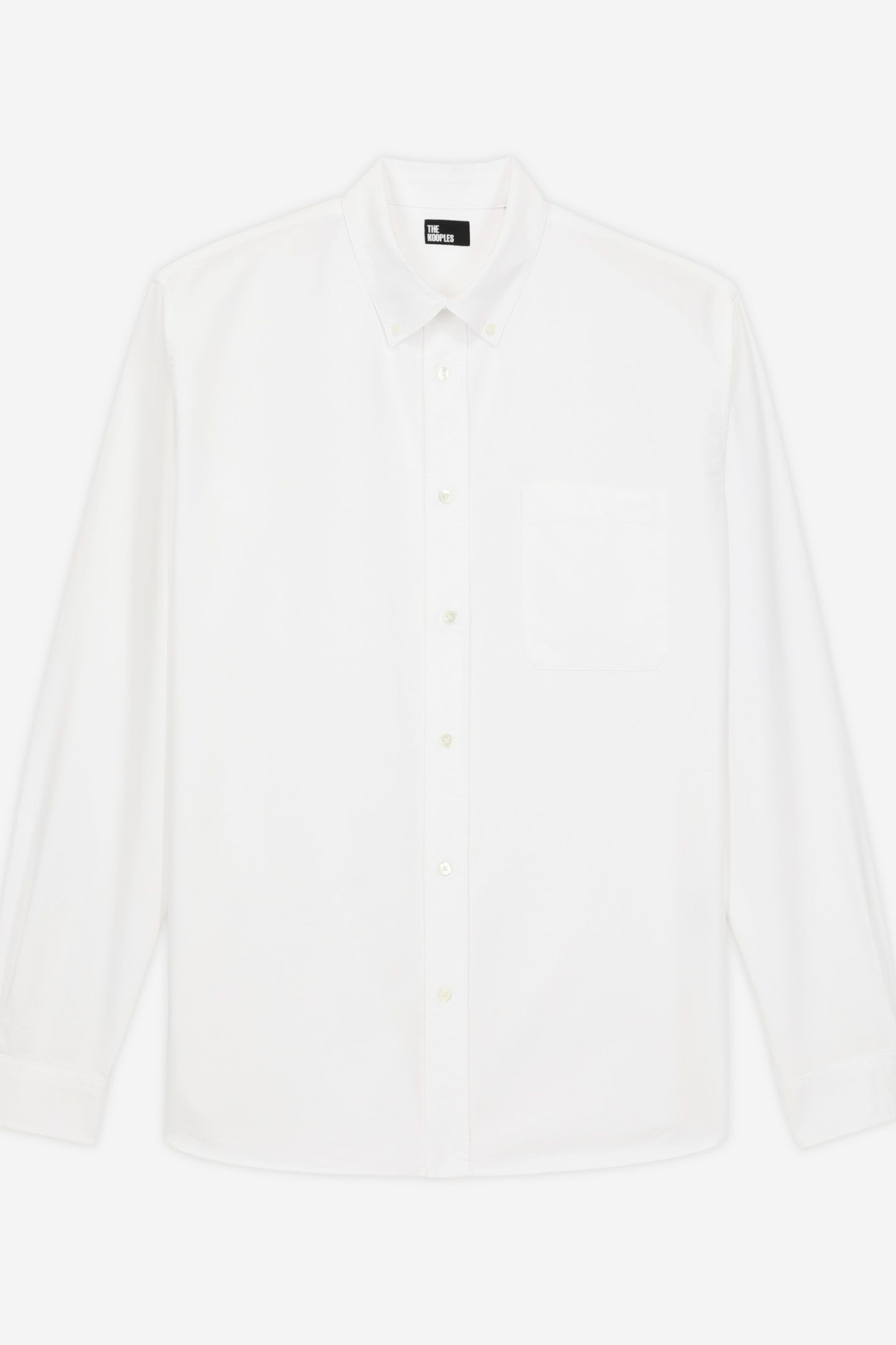 LONG-SLEEVED SHIRT WITH CLASSIC COLLAR WHITE 5