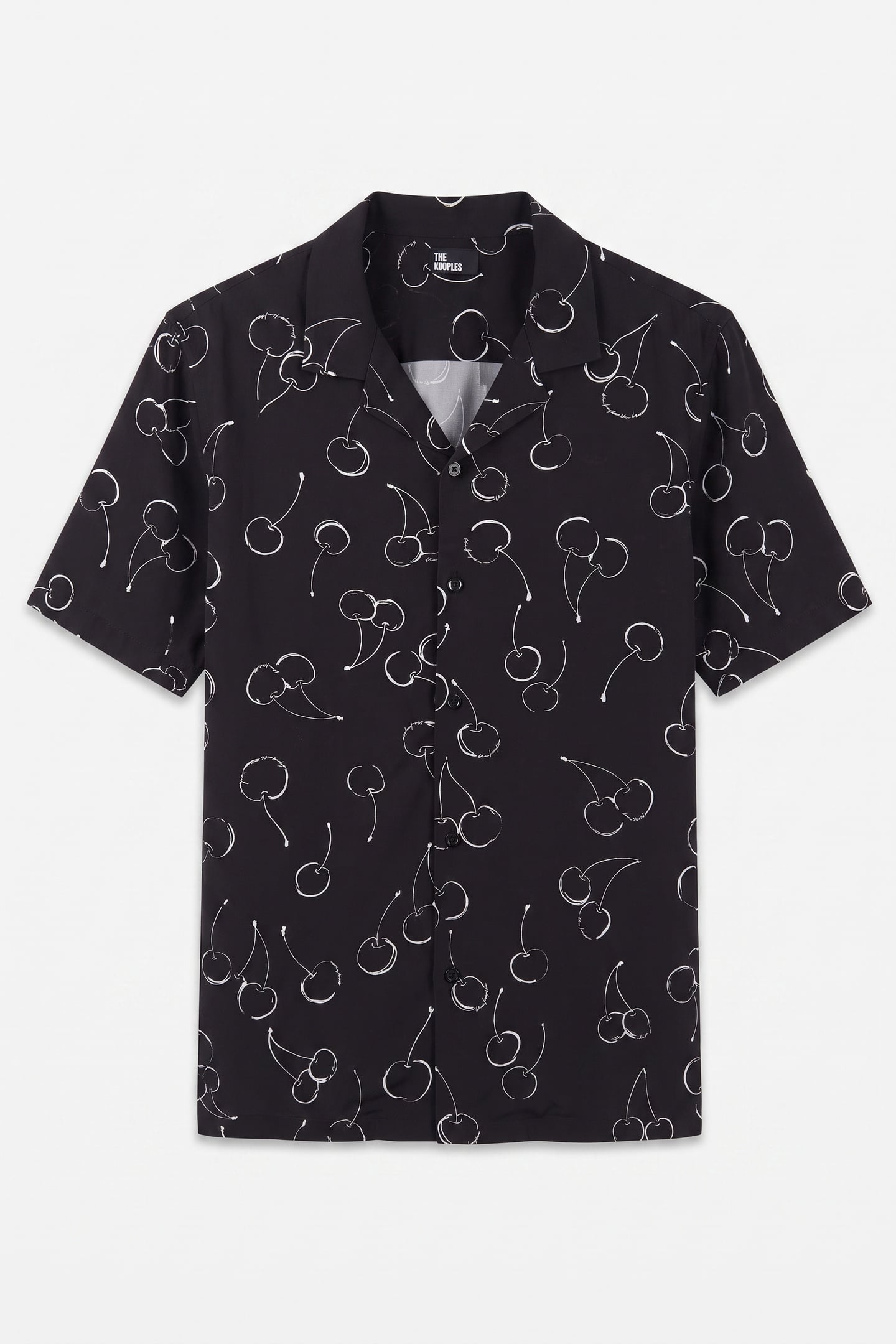 SHORT-SLEEVED SHIRT WITH SHARK NECK BLACK 4
