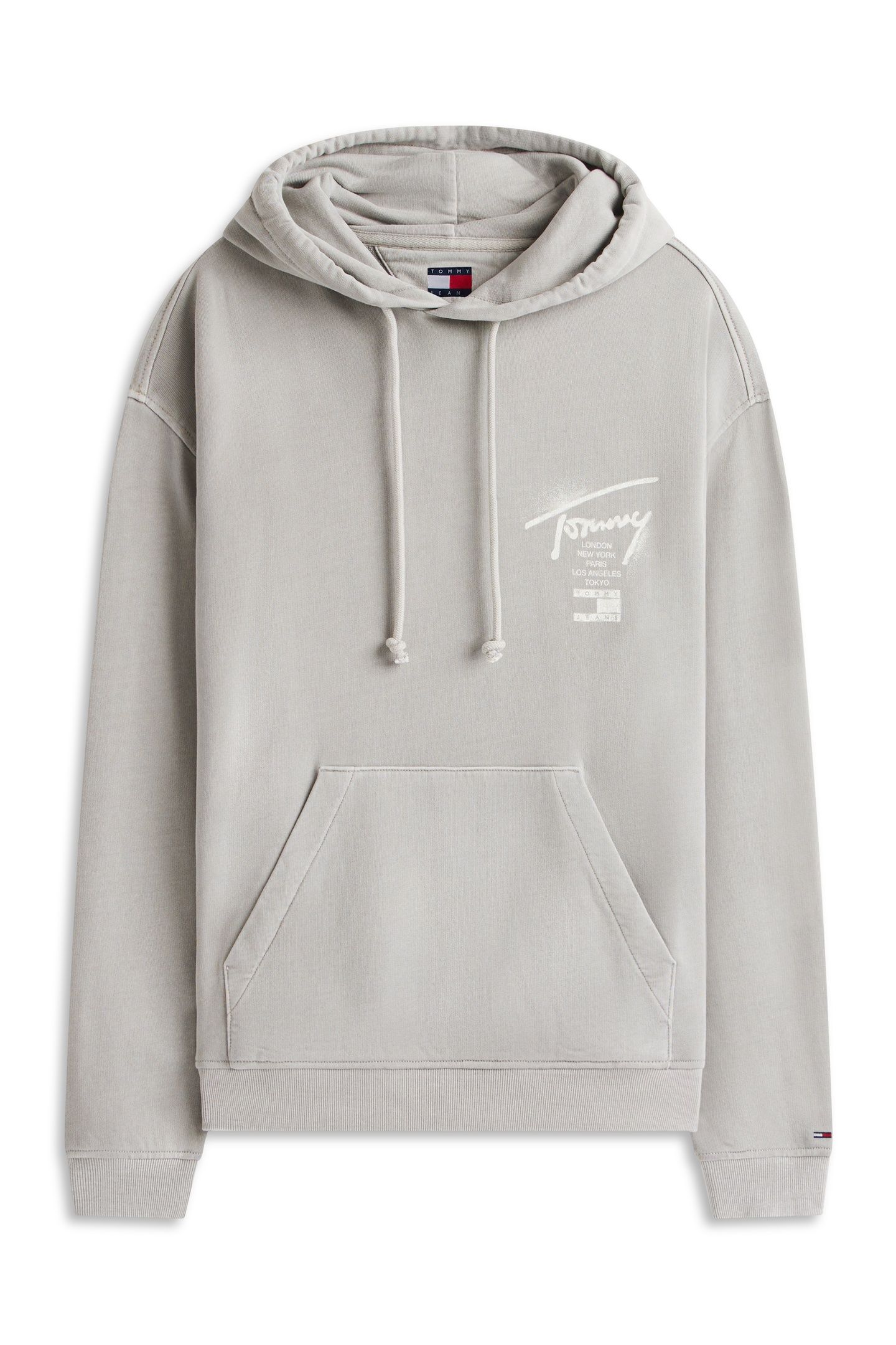 RELAXED NEON WASHED HOODIE GRAVEL GREY 4