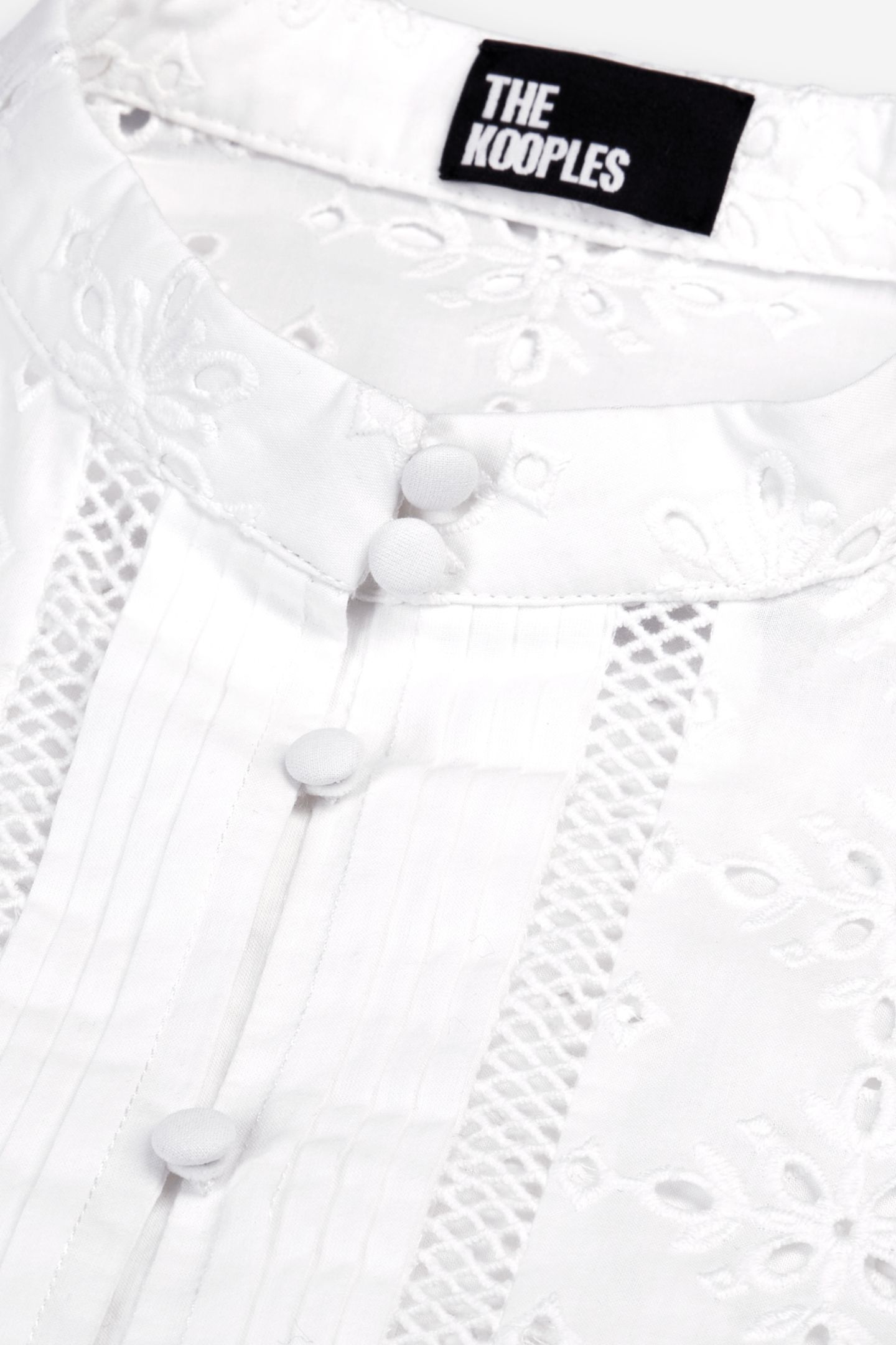 EMBROIDERED LONG-SLEEVED SHIRT WHITE 6