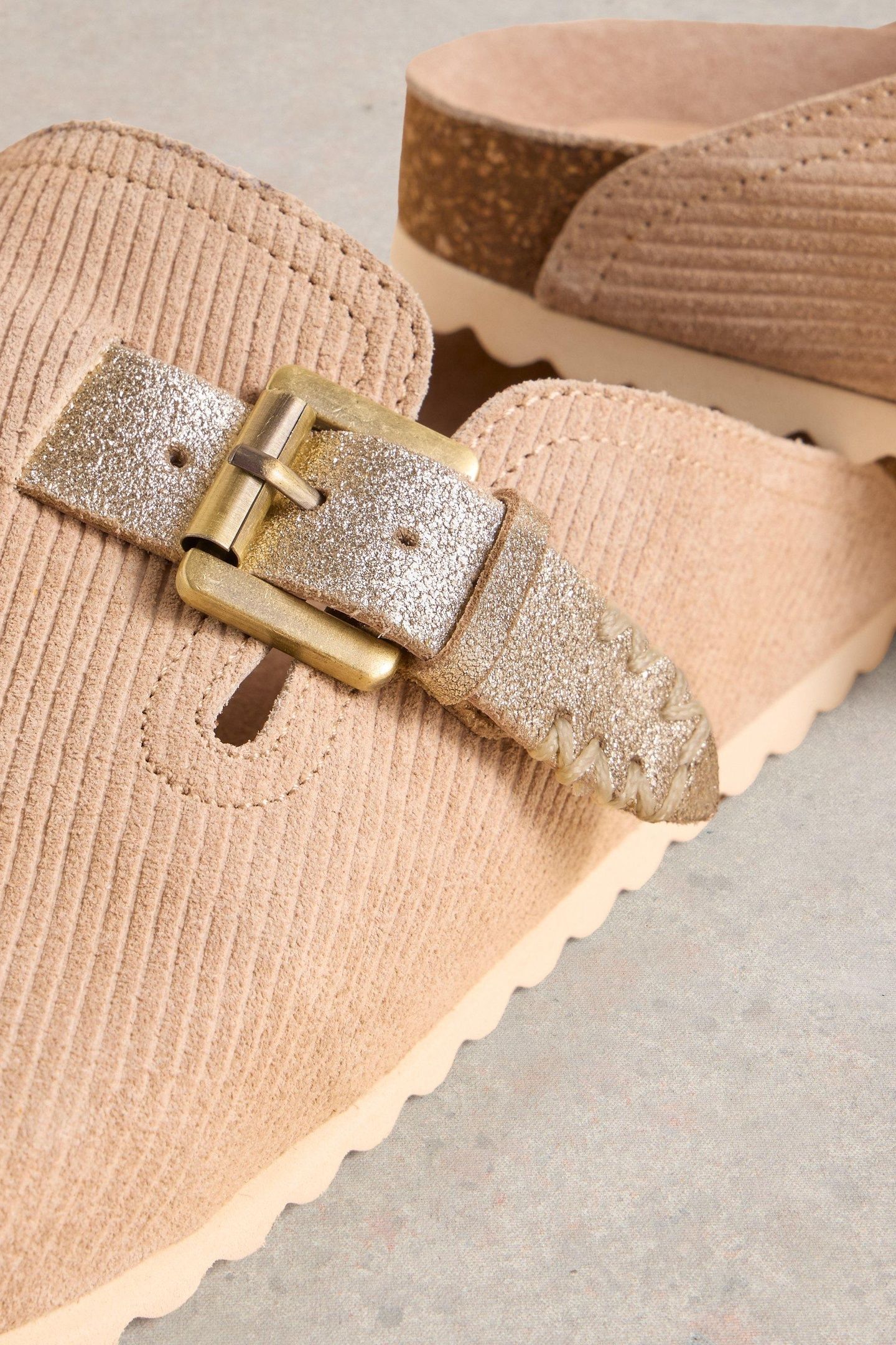 MYRTLE SLIP ON FOOTBED NATURAL MULTI 3