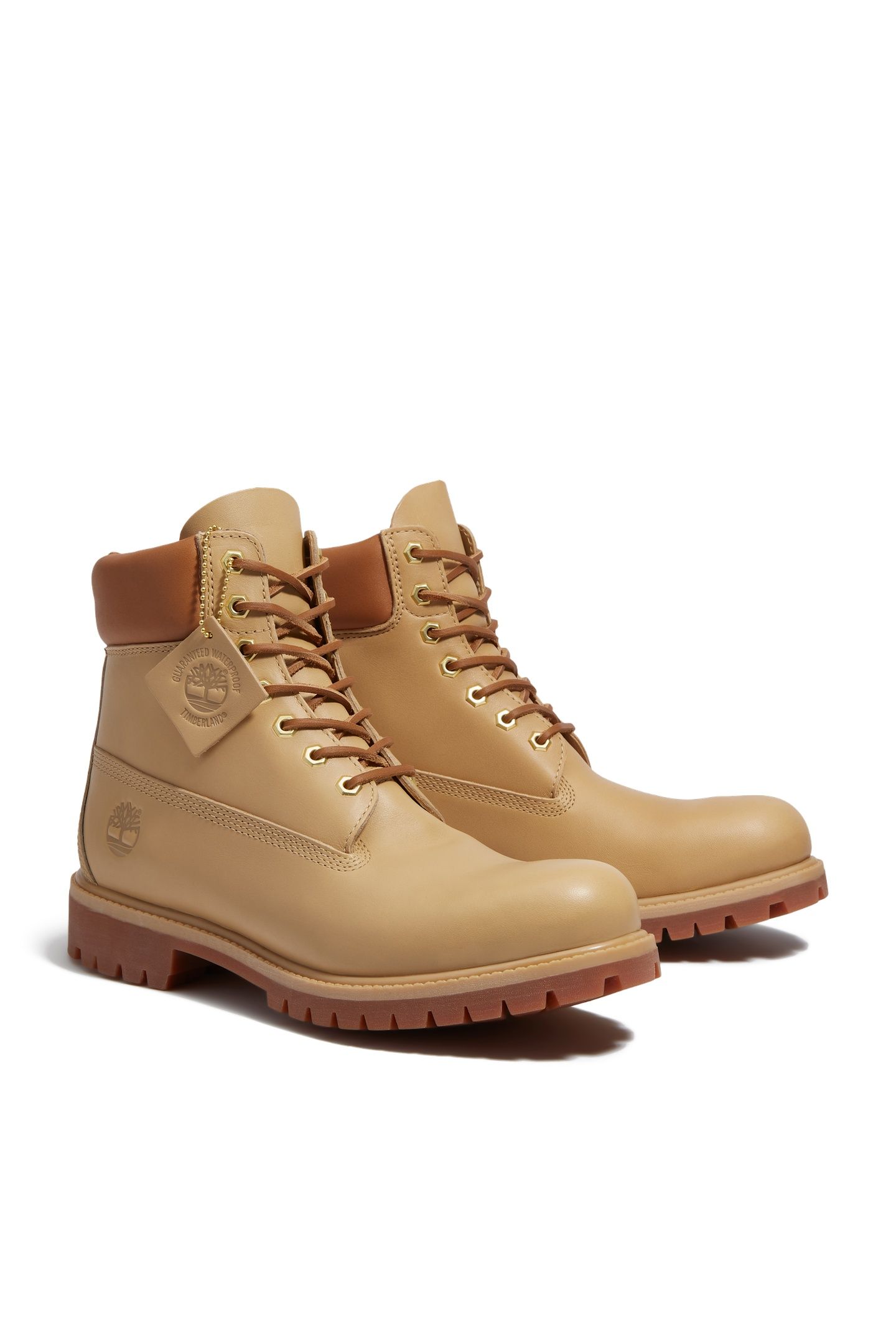 PREMIUM 6 INCH LACE UP WATERPROOF BOOT MEDIUM BEIGE FULL GRA 2