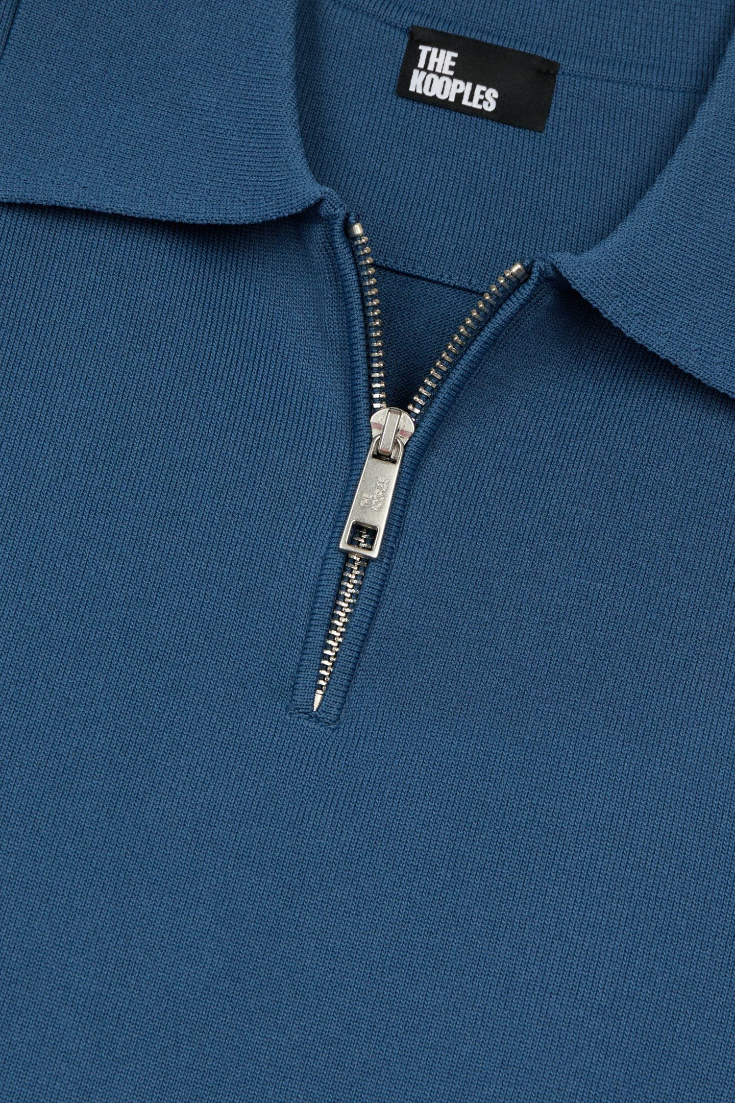SHORT-SLEEVED SWEATER WITH ZIP DETAIL MIDDLE NAVY 6
