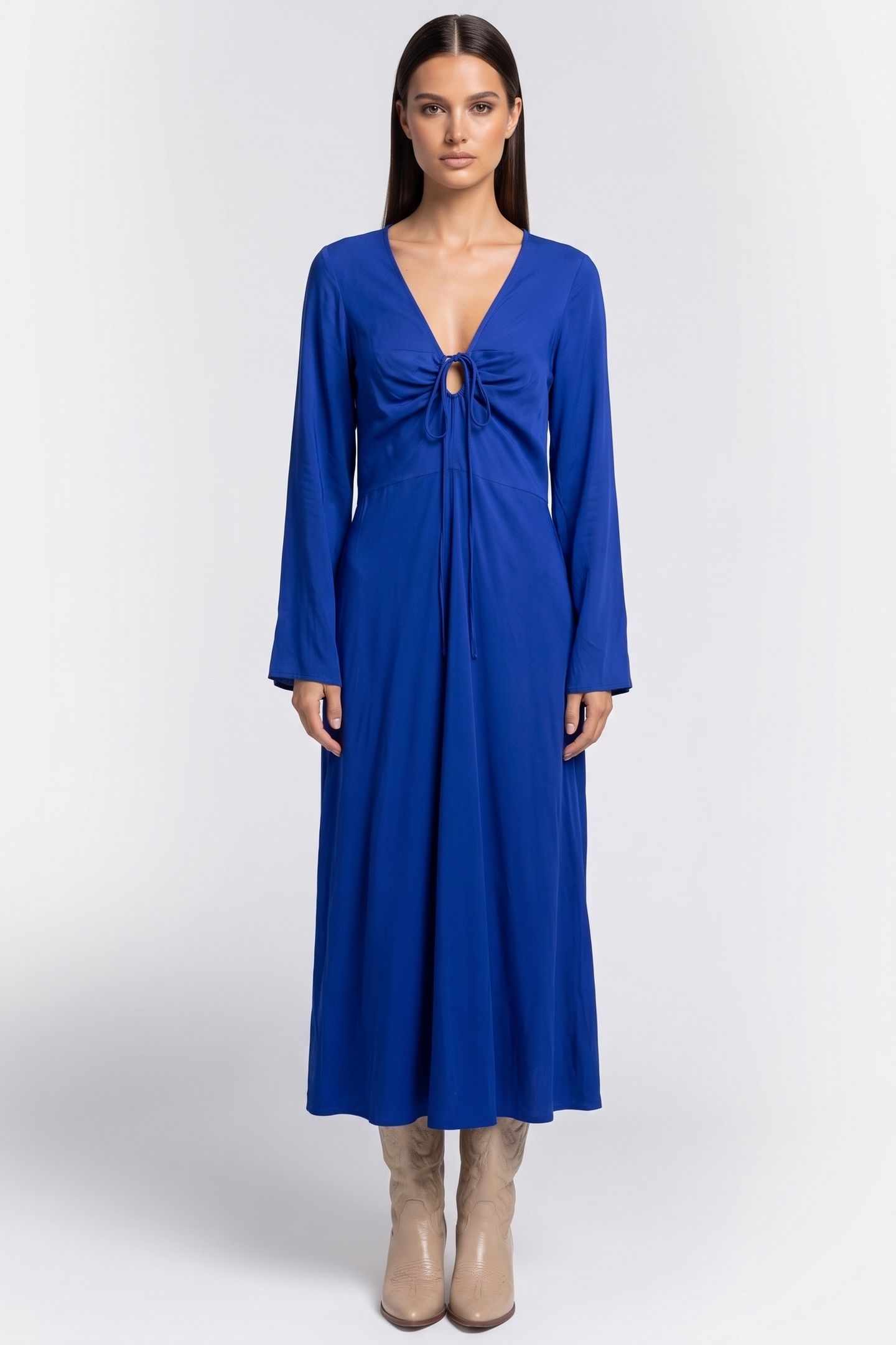 GIANNA DRESS BLUE 1