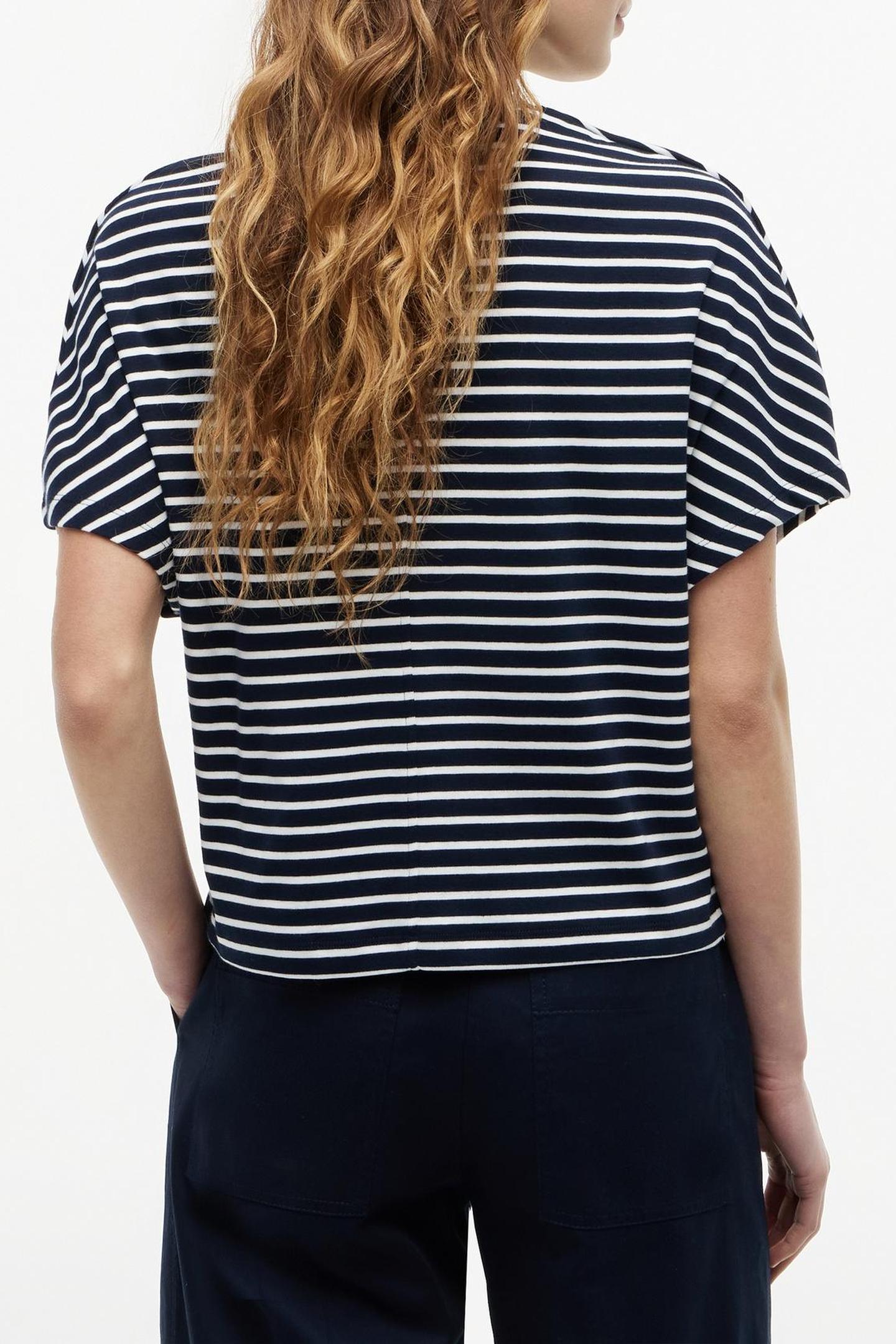 CODY REGULAR BATWING C-NECK BRETON STRIPE DARK NIGHT/ECRU 3