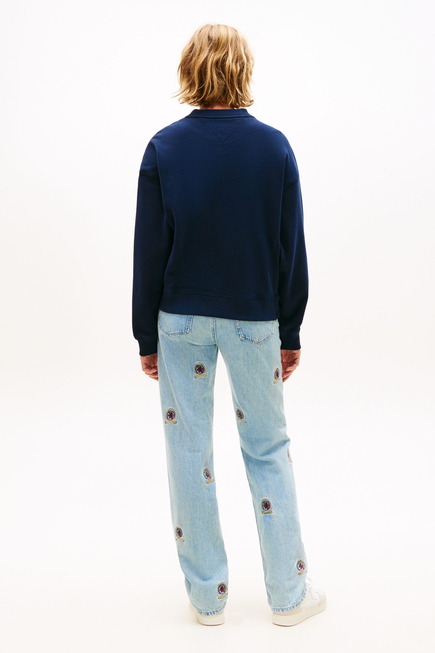 BOXY WAVY FLAG CREW DARK NIGHT NAVY 3