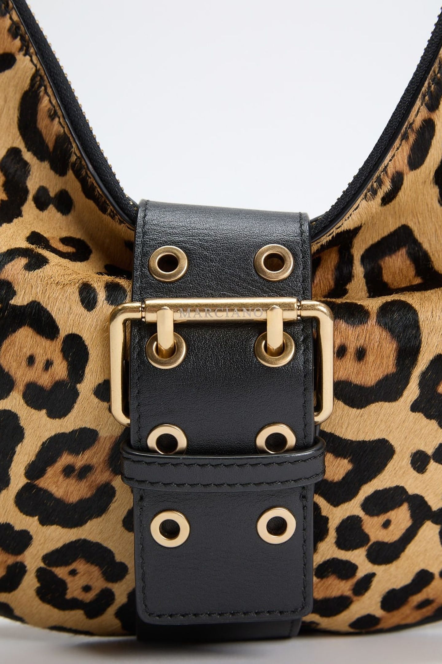 HALFMOON BAG PONY LEOPARD FUR 5