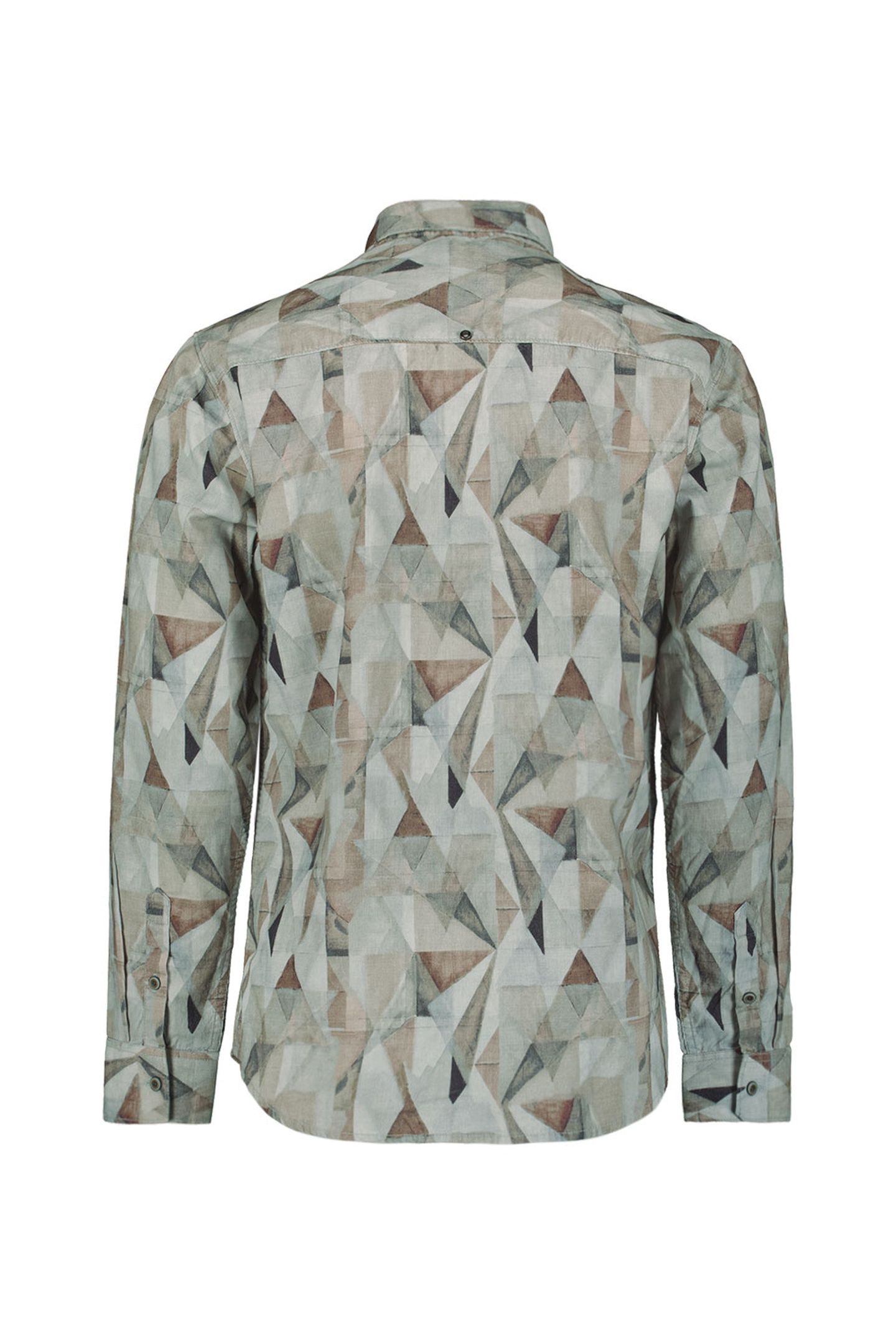 SHIRT ALLOVER PRINTED FINE CORDUROY TAUPE 6