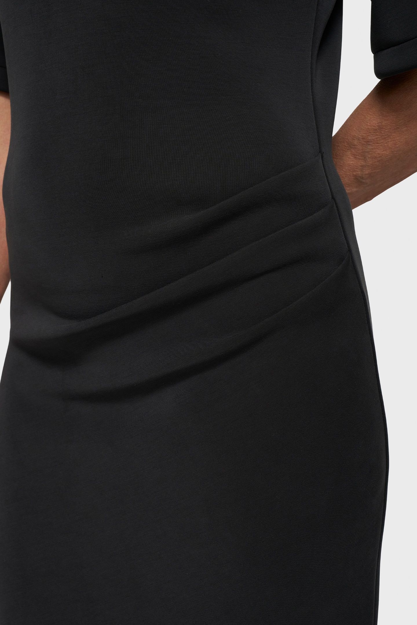 SOFT SCUBA TEE DRESS BLACK 5