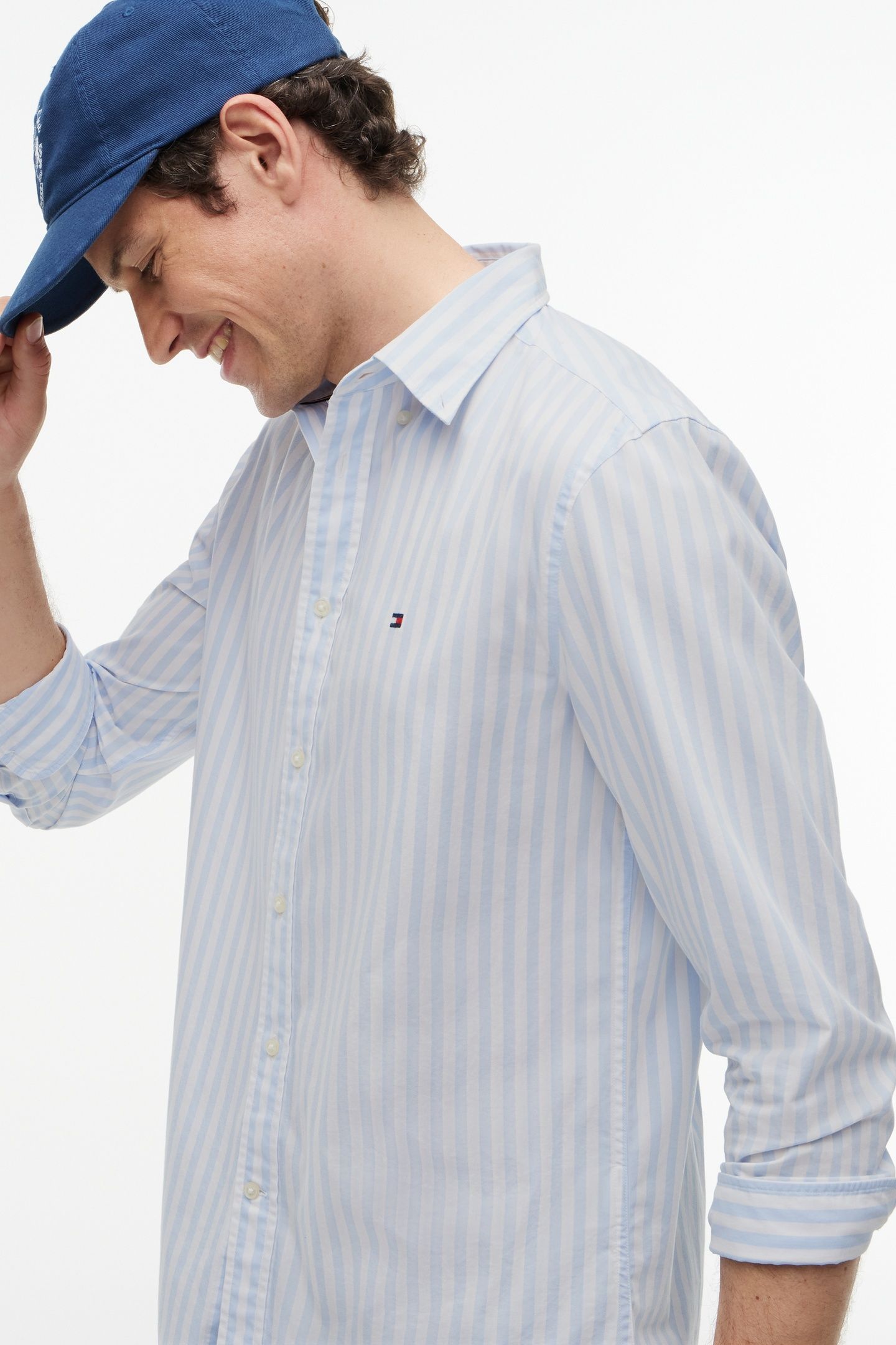 FLEX POPLIN CLASSIC SWEET BLUE/STRIPE 6