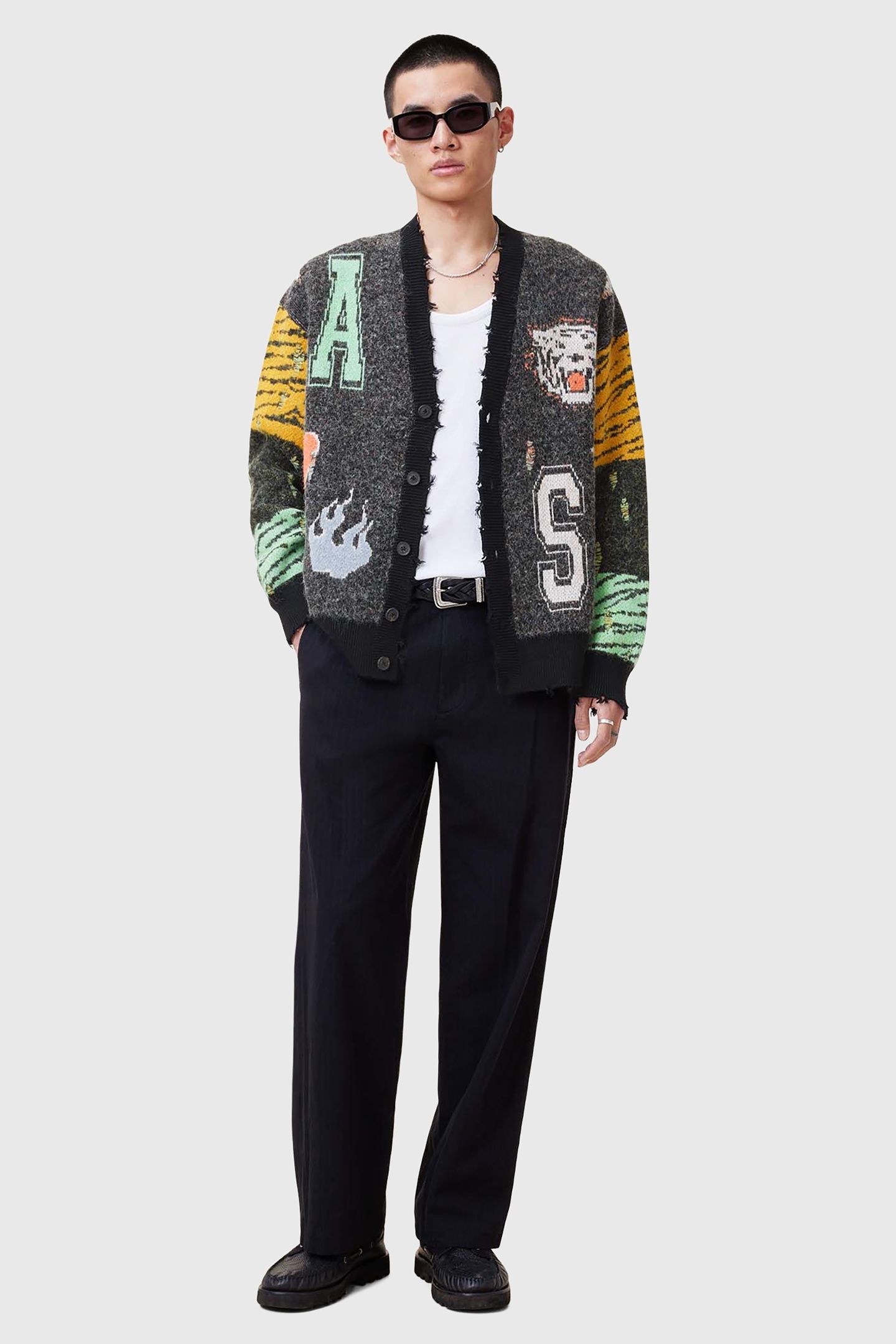 AKKI CARDIGAN CHARCOAL GREY 2