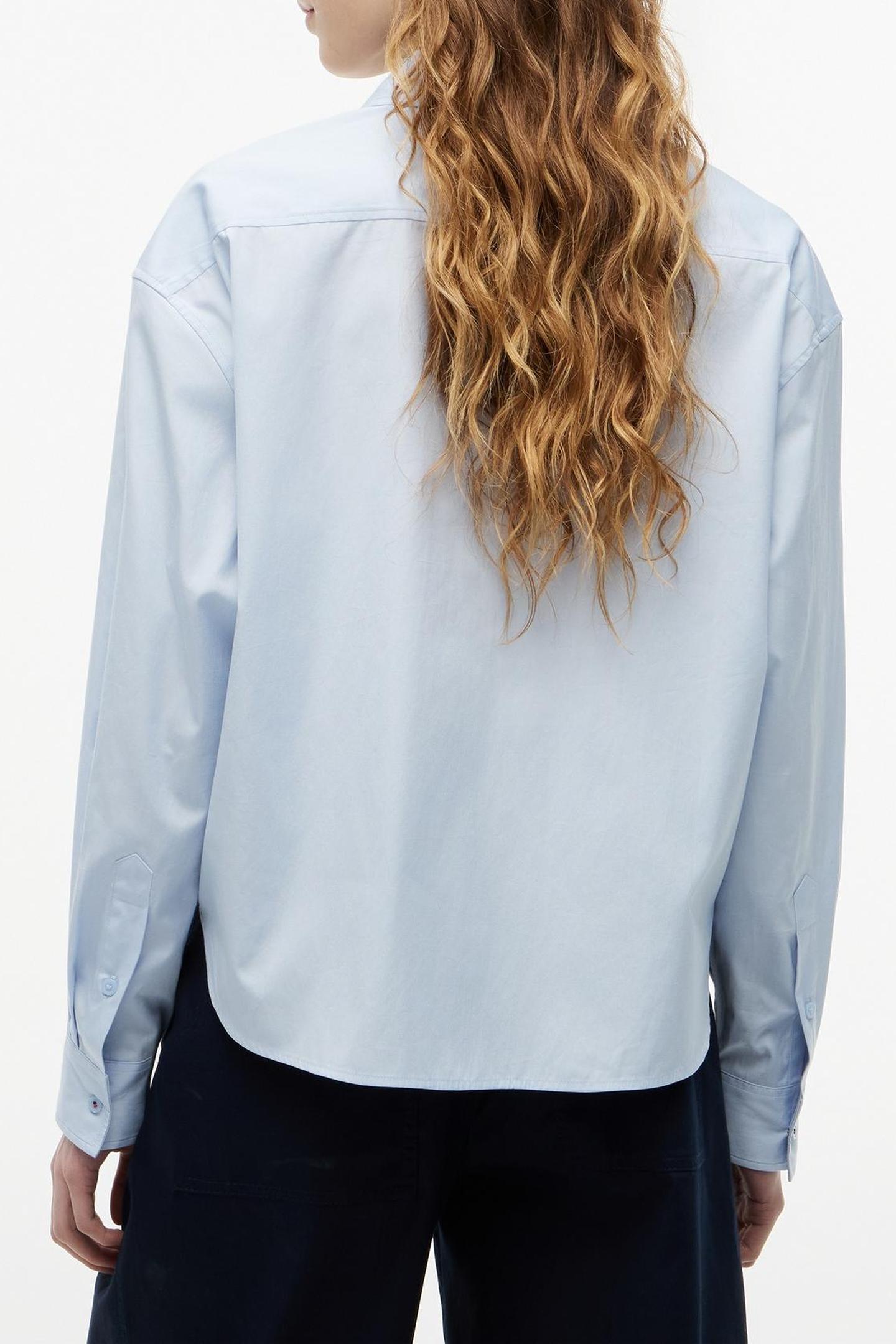 SUMMER POPLIN LS BOXY BREEZY BLUE 2
