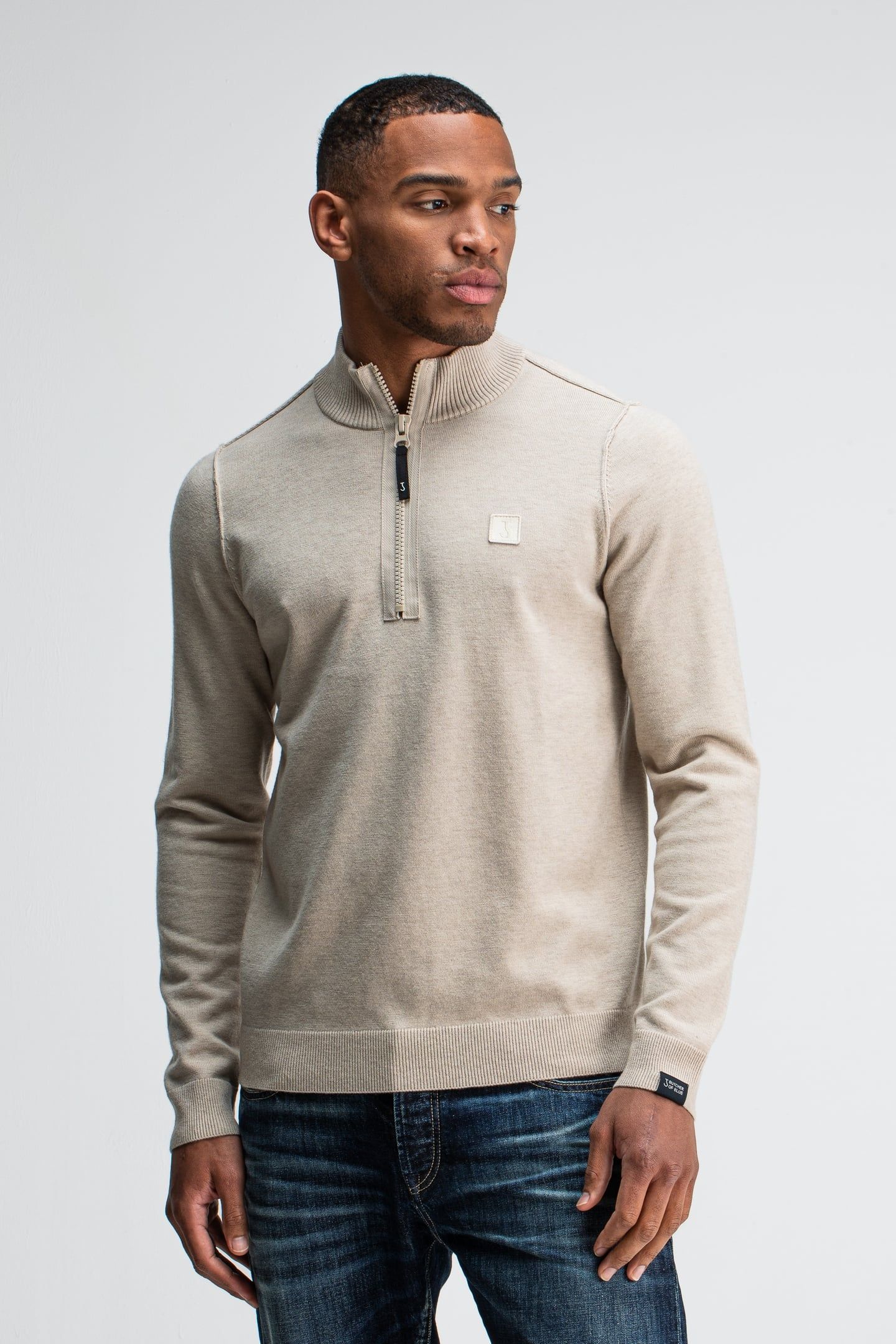 CLIFTON HALFZIP LT. SAND 1