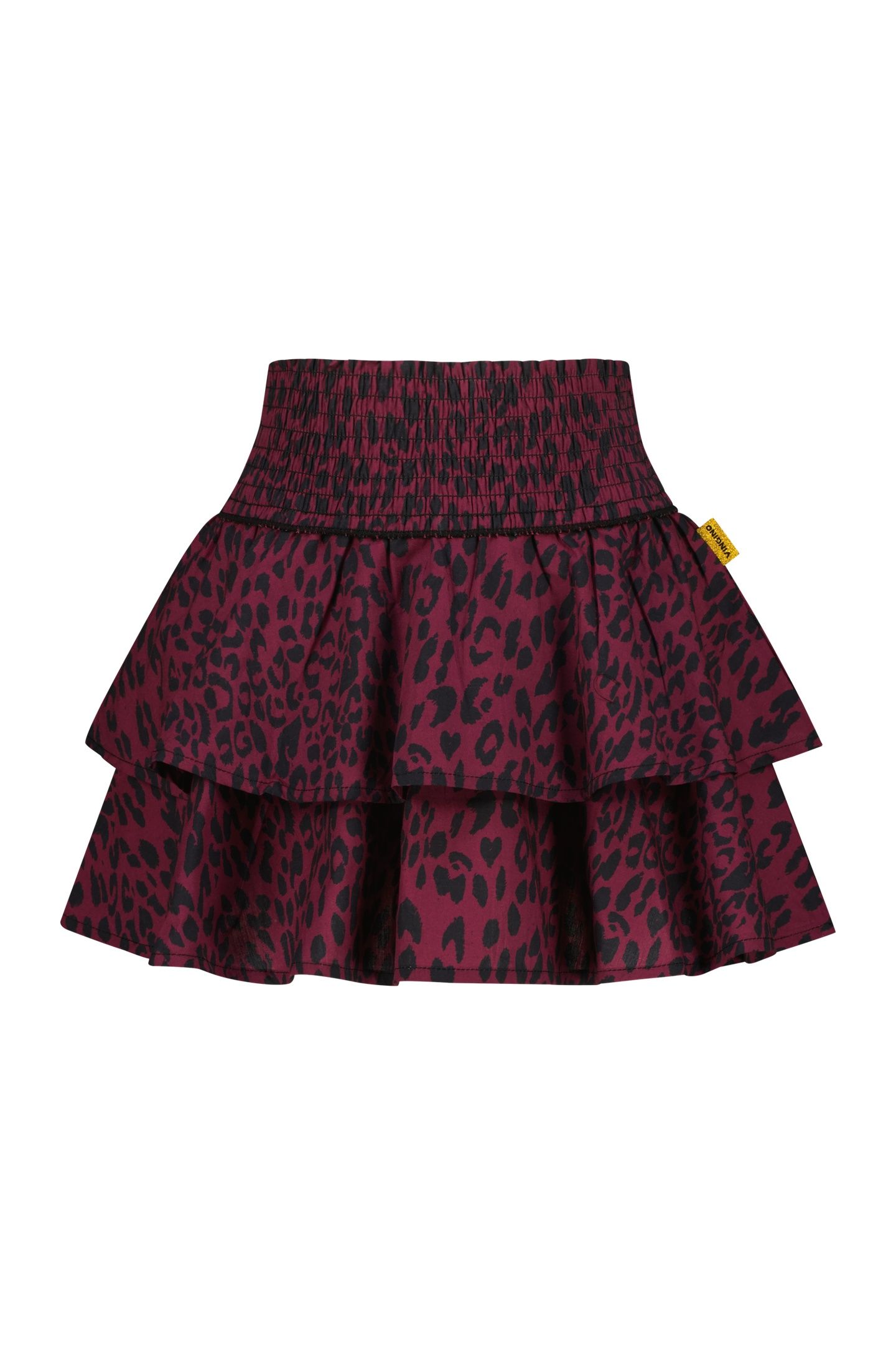 GIRLS QARLIEN MINI SKIRT BURGUNDY RED 3