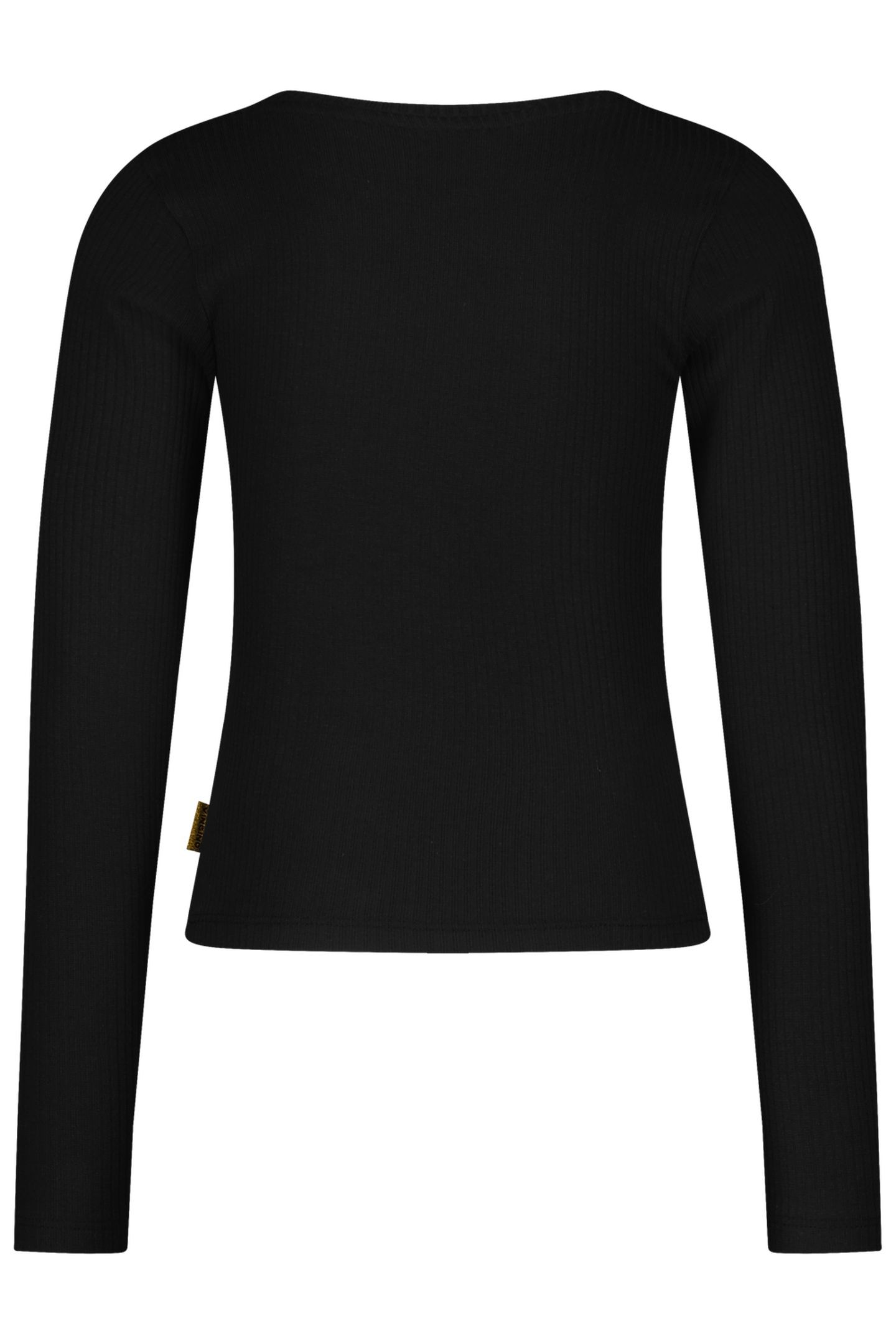 GIRLS BASIC RIB TOP T-SHIRT DEEP BLACK 3