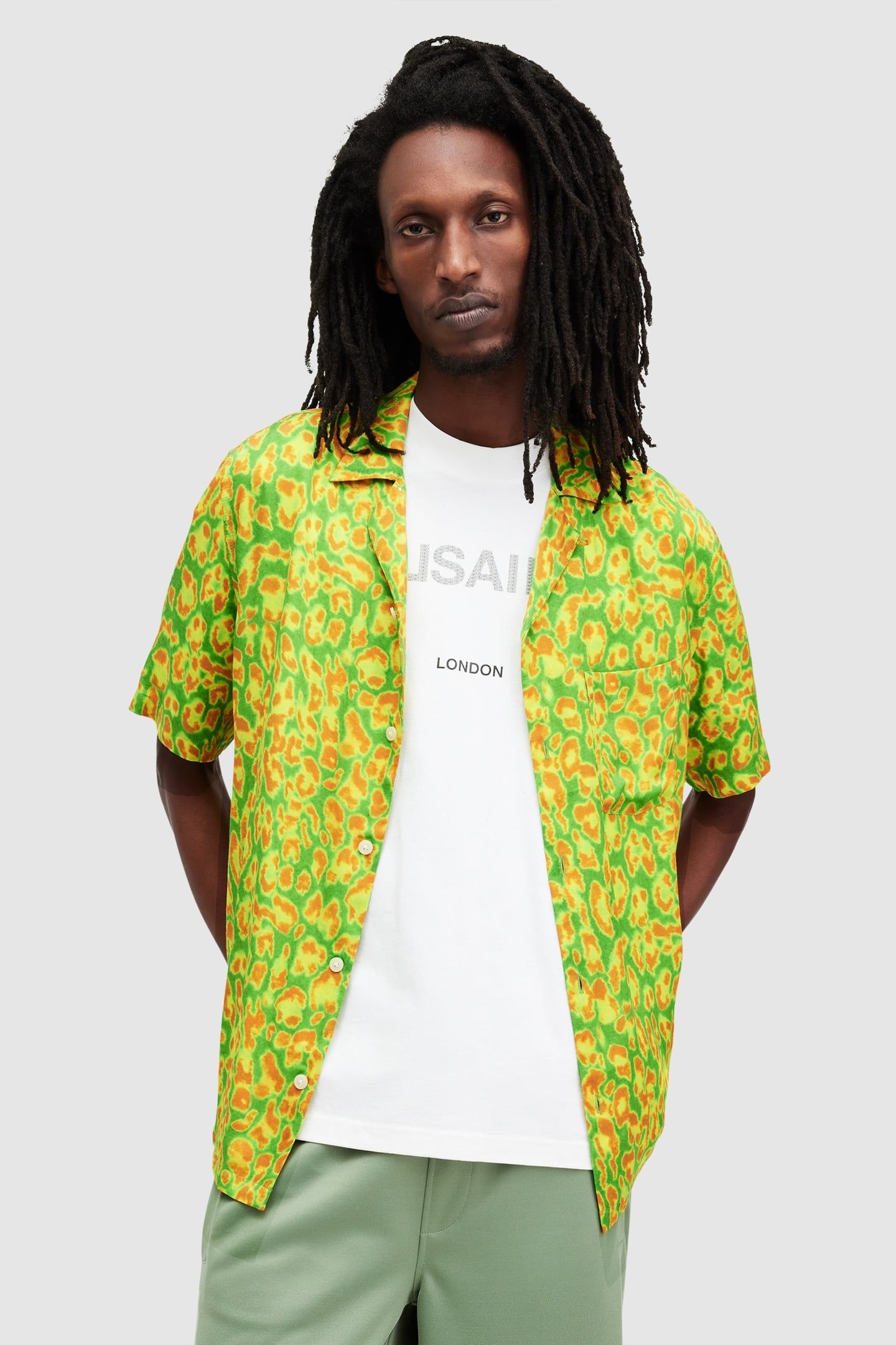 LEOPAZ SS SHIRT LIZARD GREEN 1