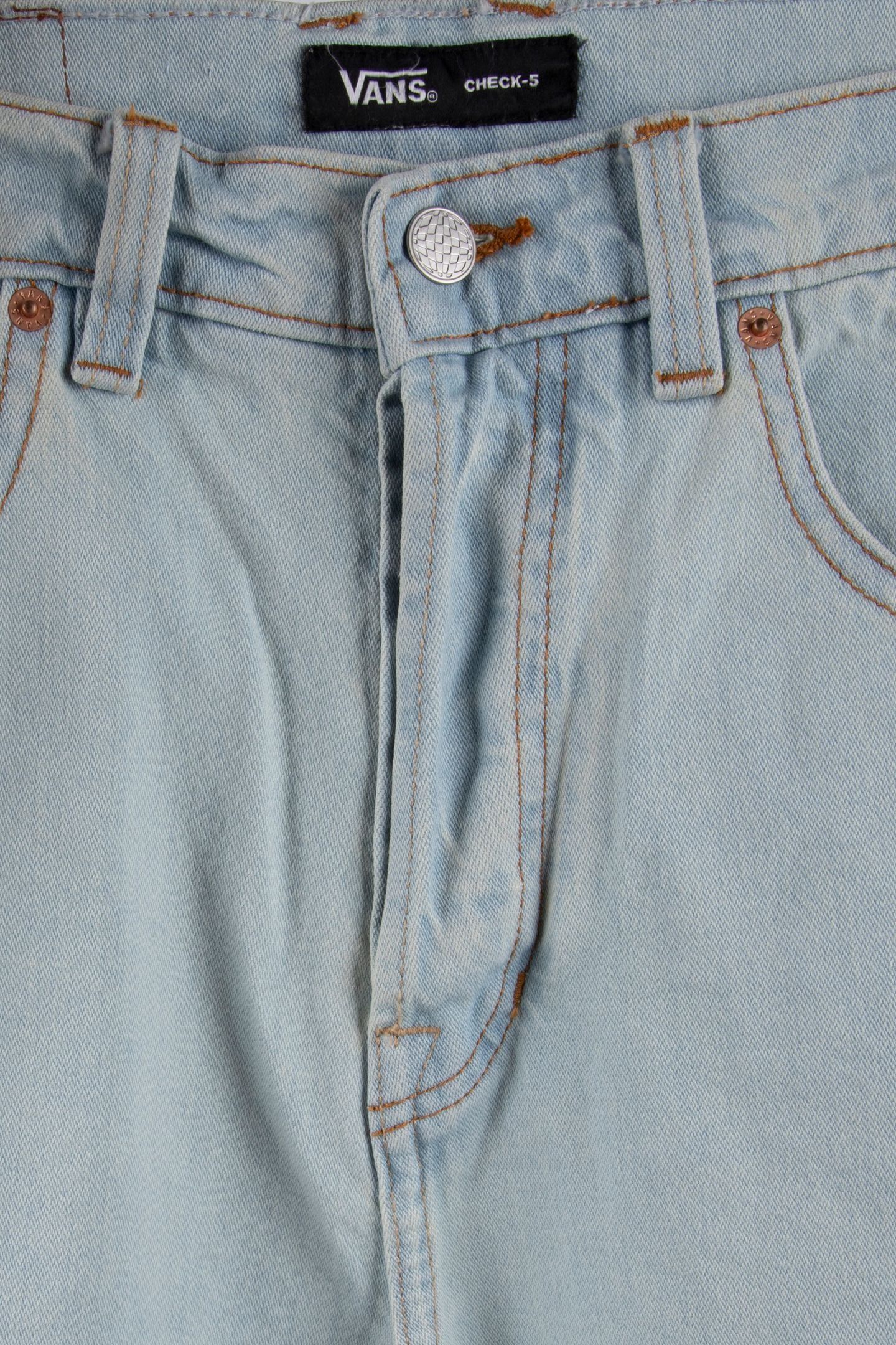 CHECK-5 BAGGY DENIM SHORTS BLUE 4