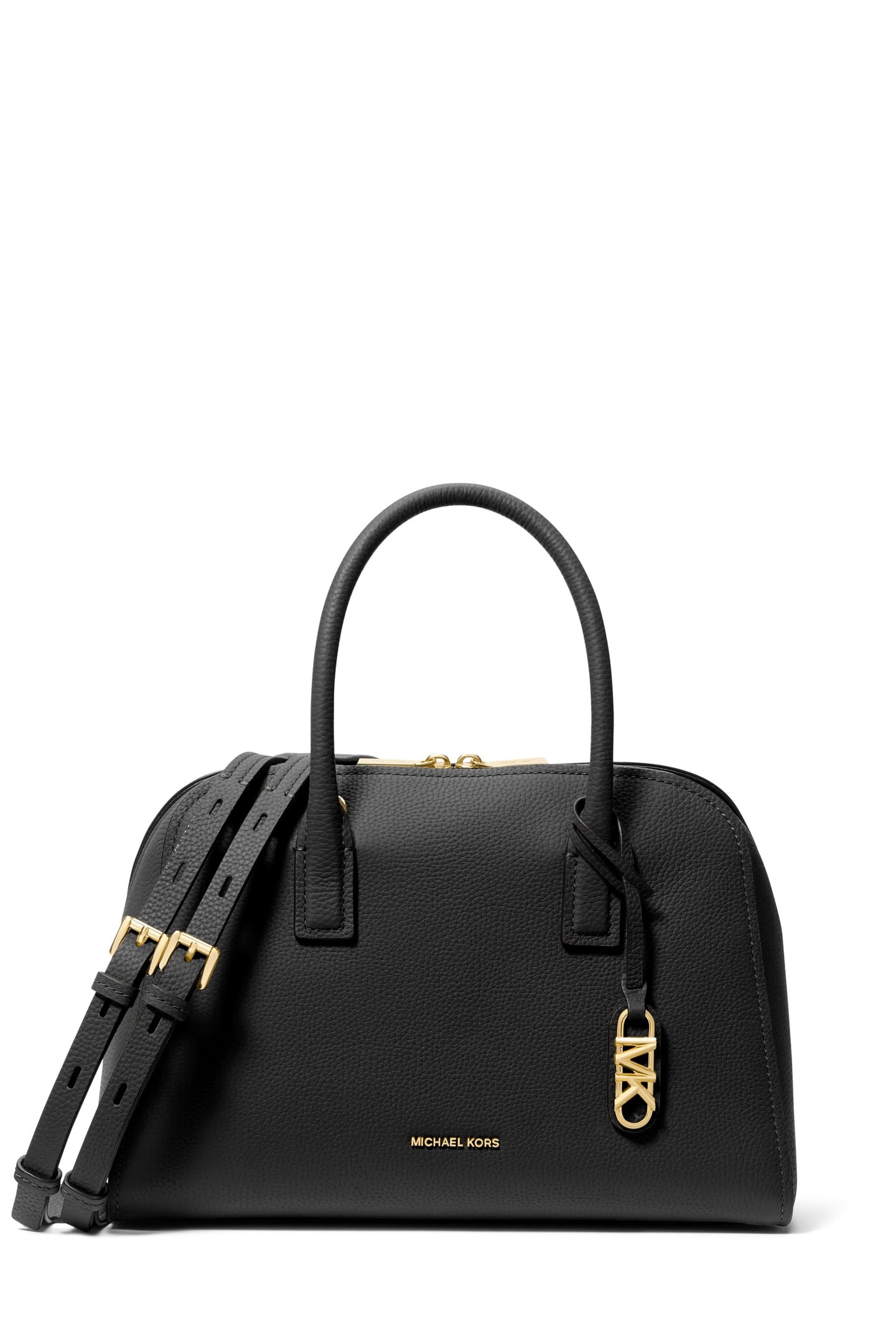MEDIUM ZIP SATCHEL BLACK 1