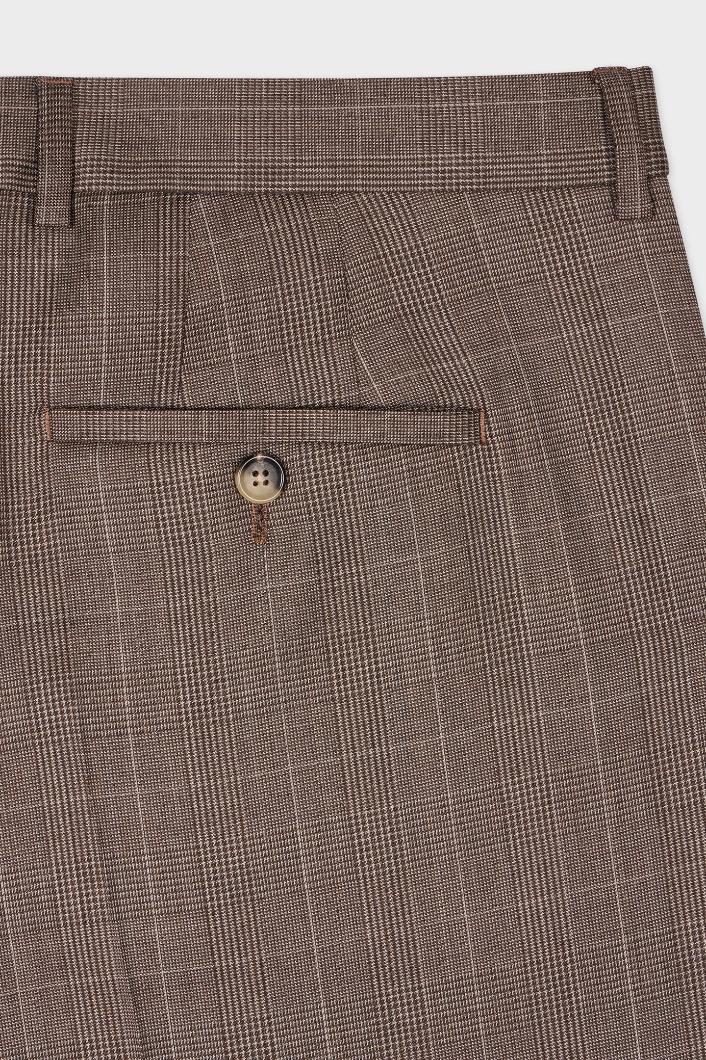 MENS TAILORED FIT 2 BUTTON SUIT BROWN 7