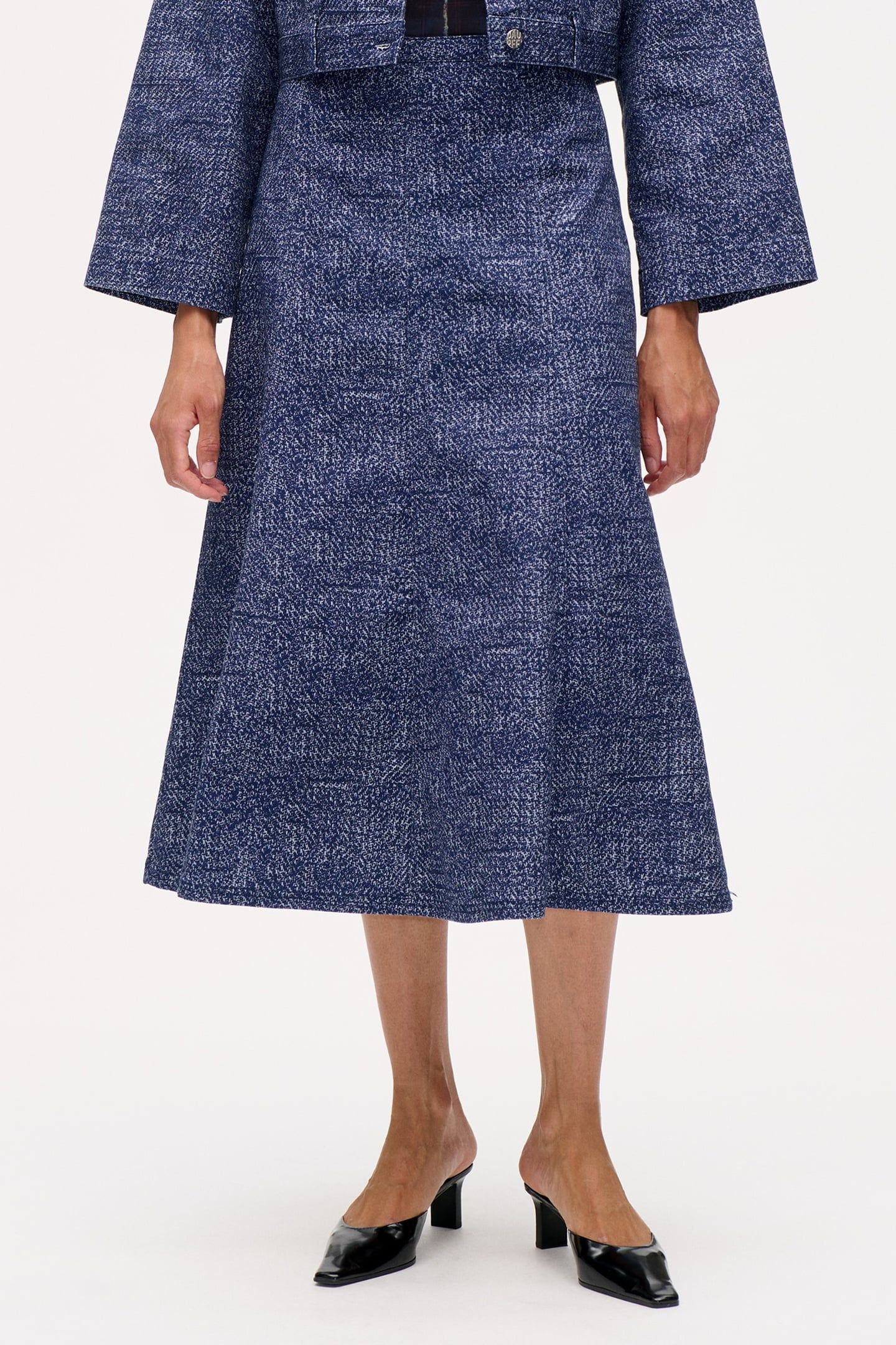 SAARA SKIRT PRINTED CHUNKY TWILL 2