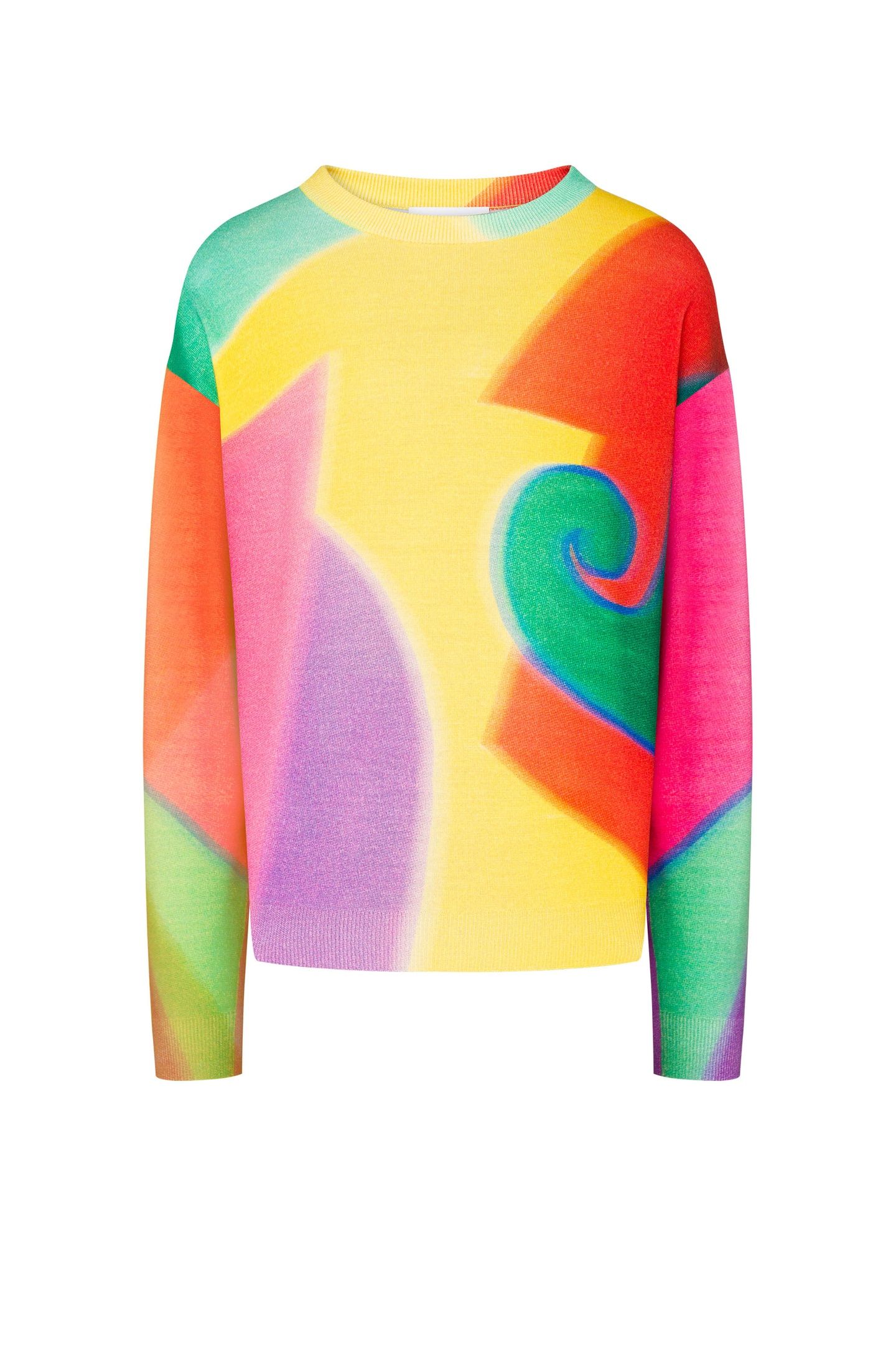 PROJECTION PRINT WOOL PULLOVER MULTICOLOR 3