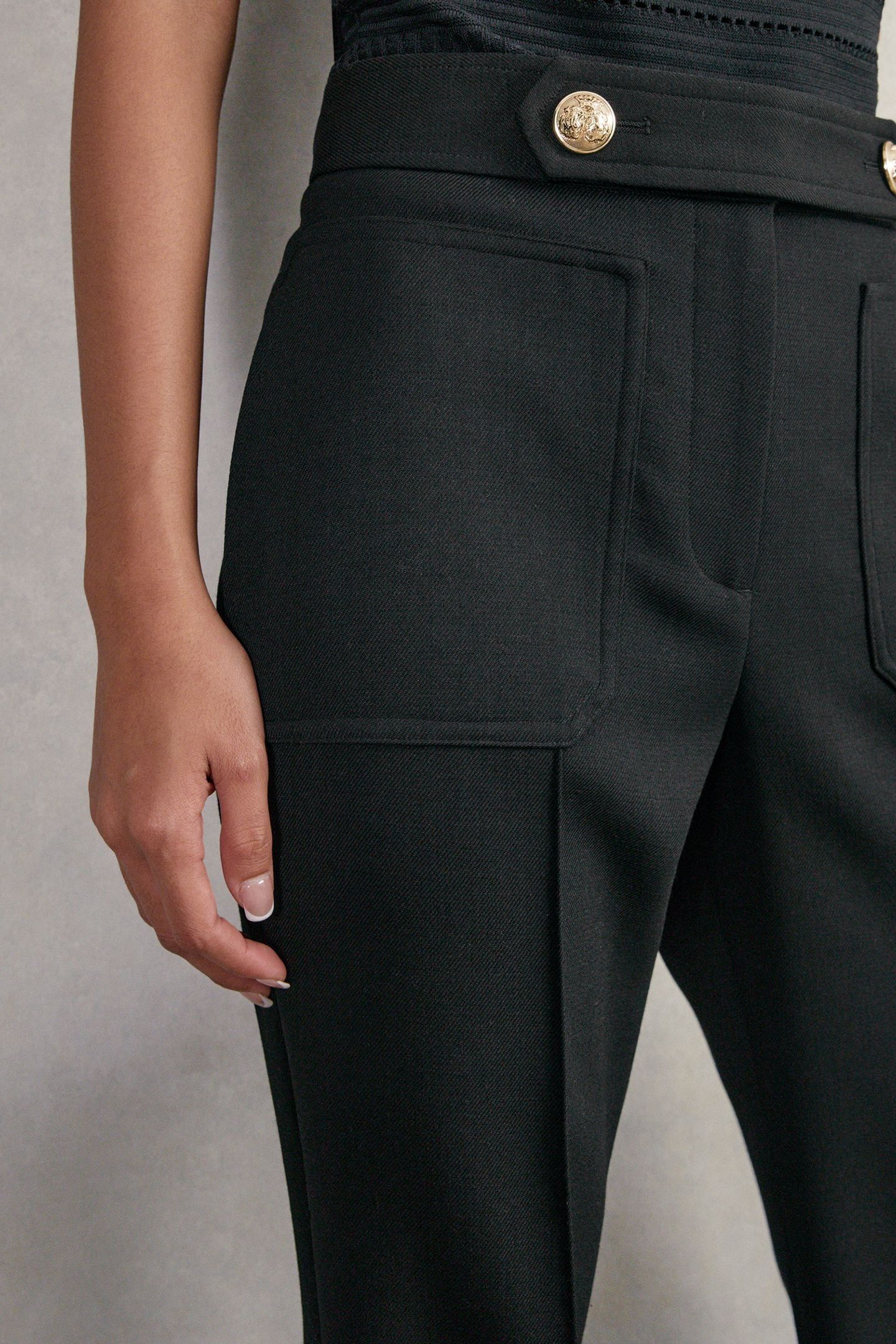 OCCASION FLARE TROUSER BLACK 6