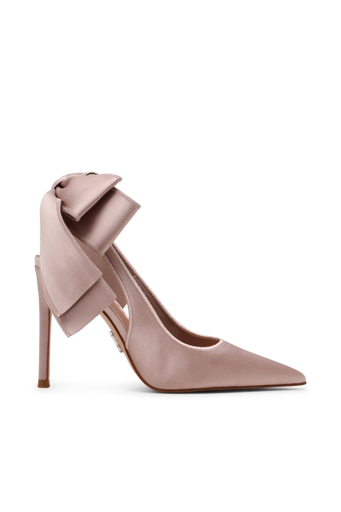 TEACUP PUMPS TAUPE SATIN 1