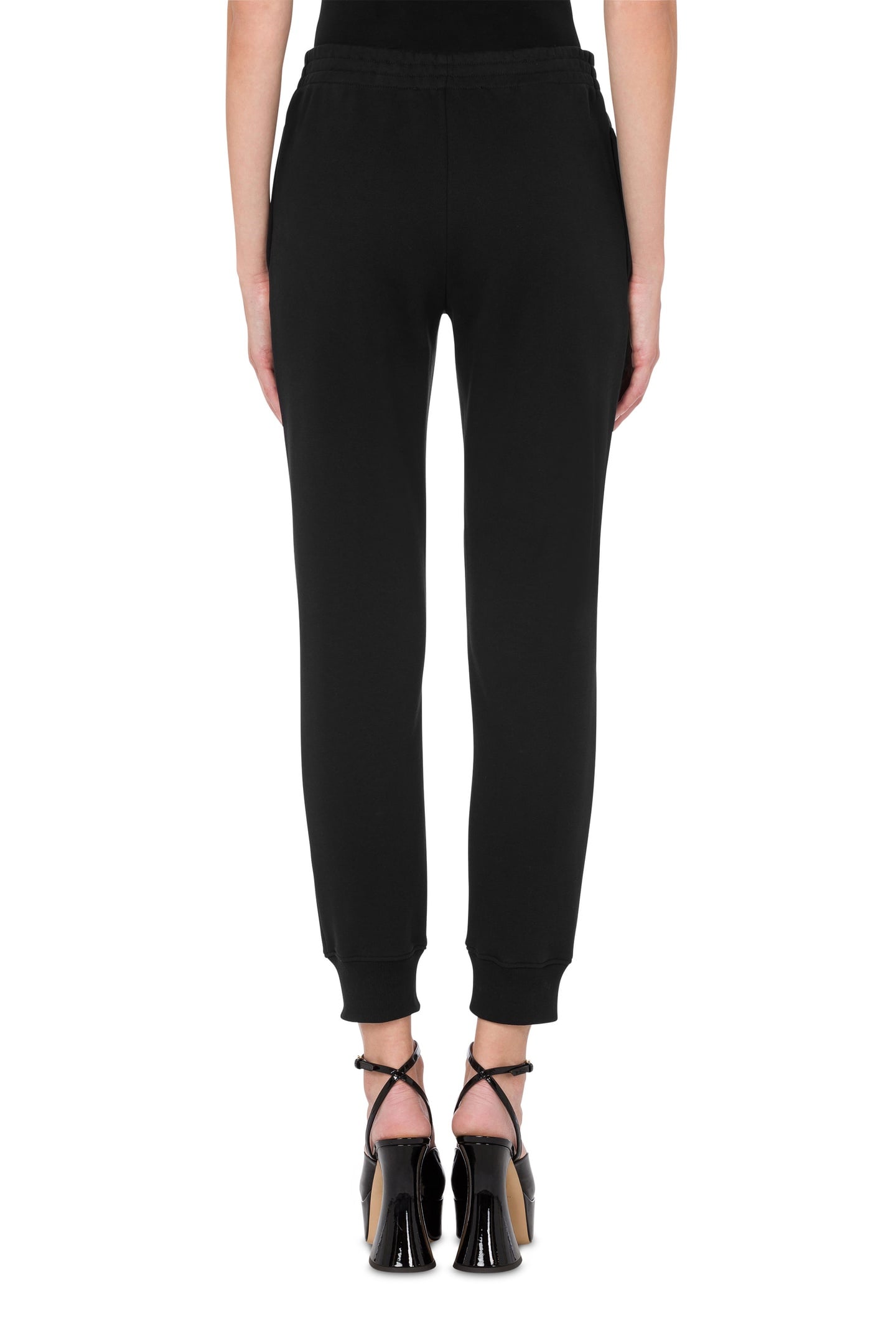 MOSCHINO TEDDY BEAR ORGANIC FLEECE JOGGING BLACK 2