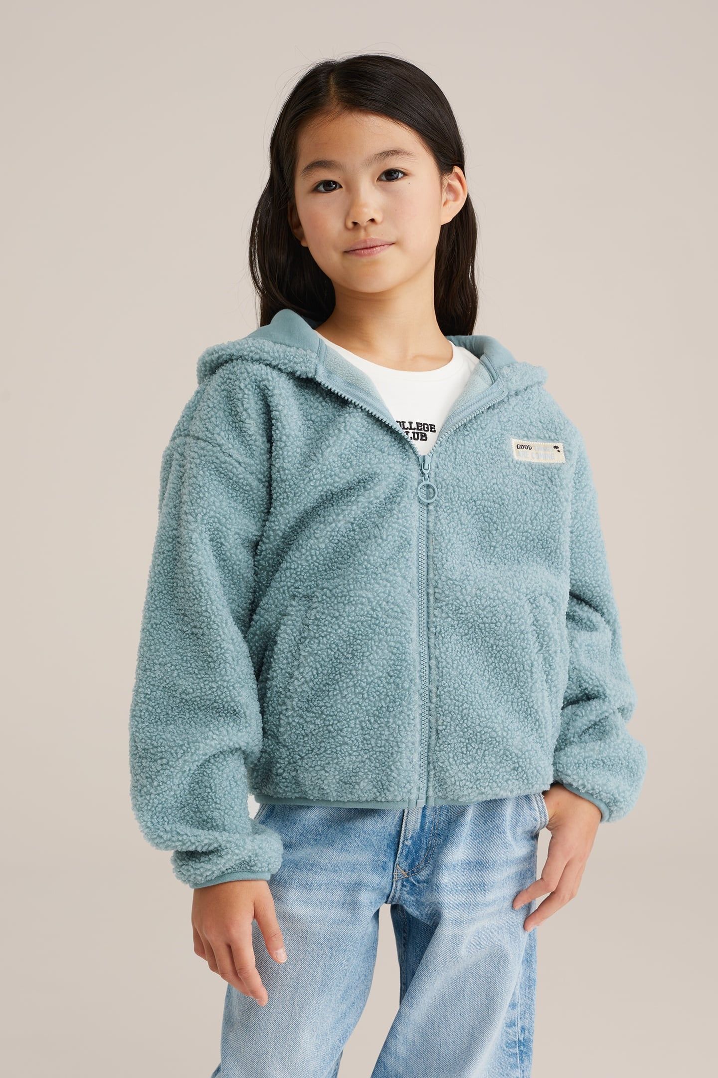 CARDIGAN WITH HOOD BLUE 2