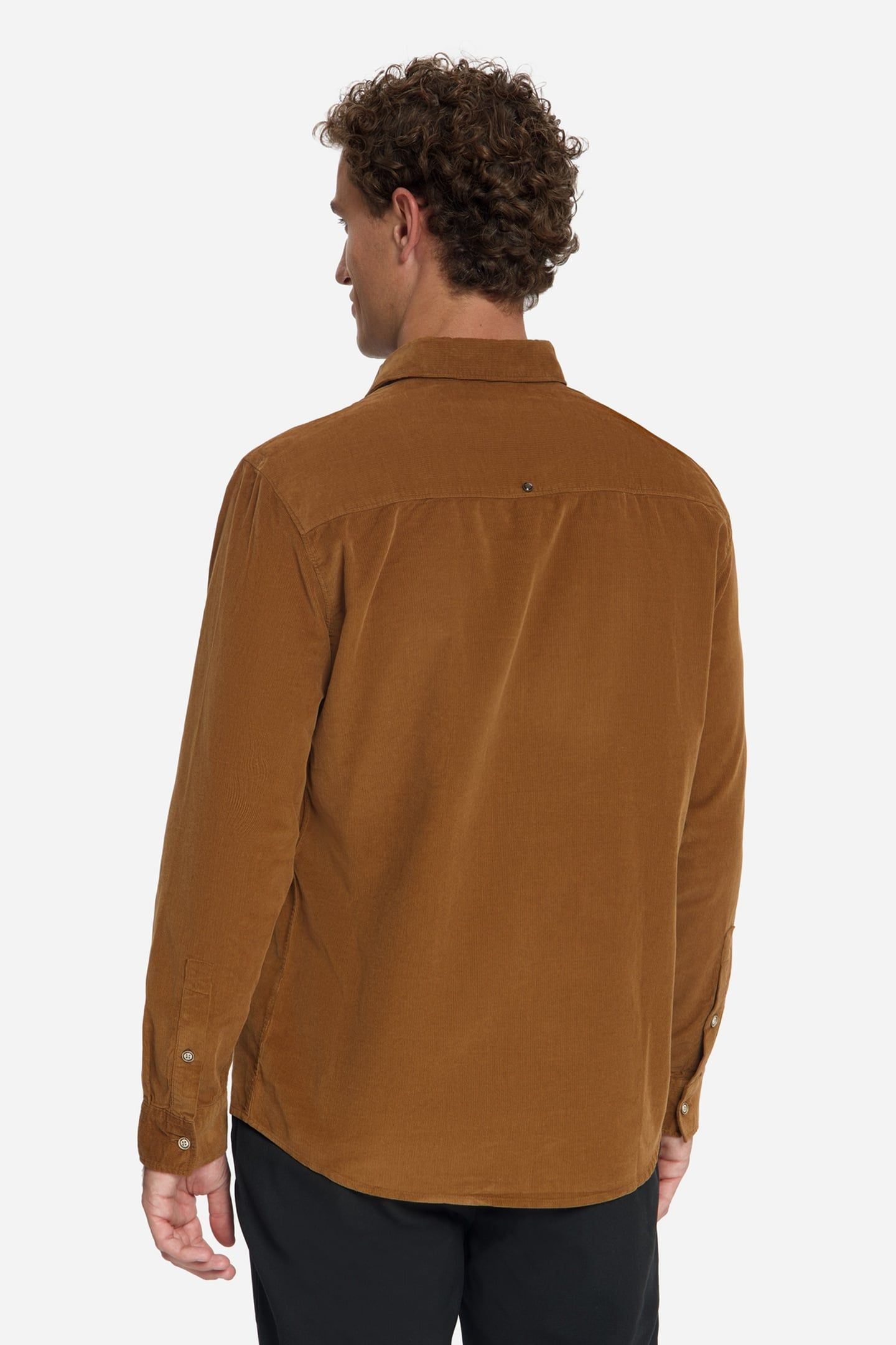 SHIRT BABY CORDUROY CHEST POCKETS CARAMEL 4