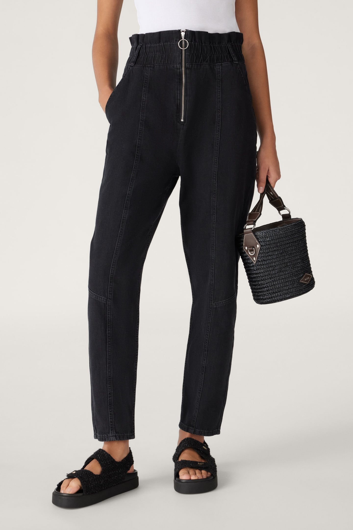 STRAIGHT TROUSERS BLACK 1