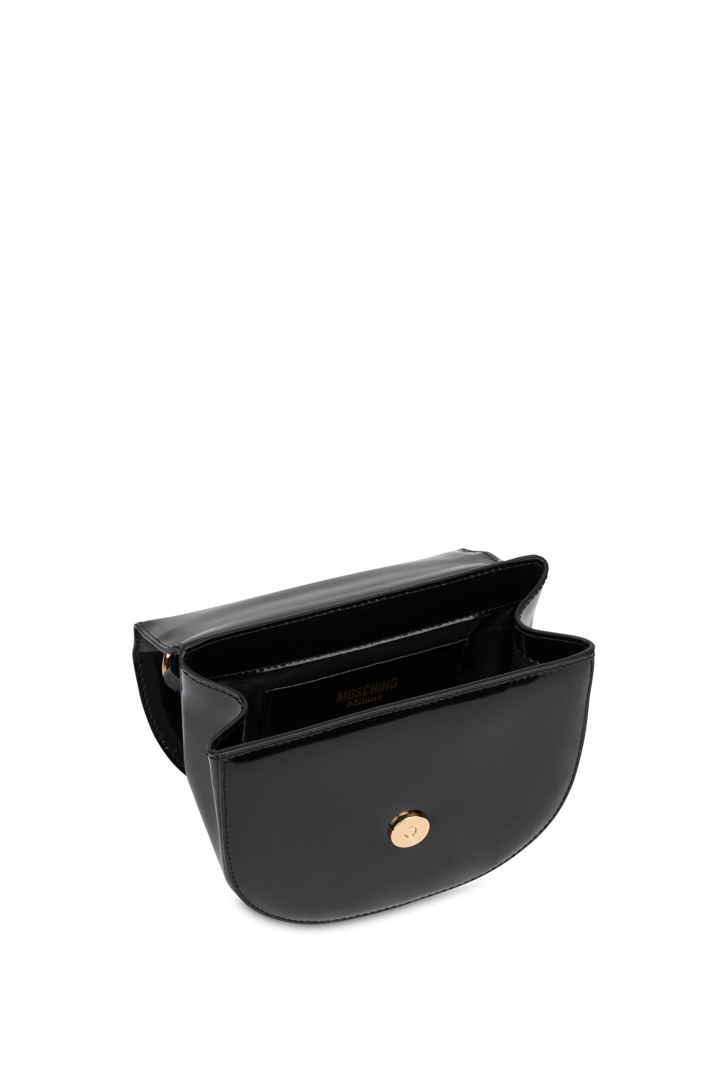 HEART LOCK CALFSKIN SHOULDER BAG BLACK 5