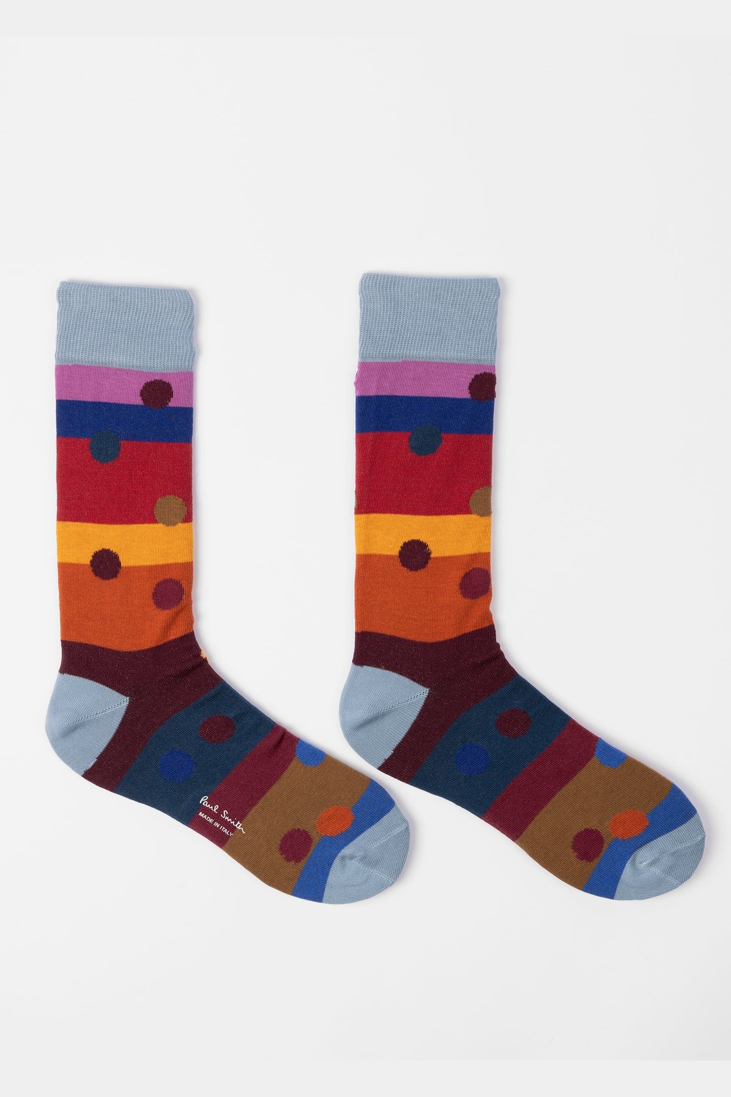 MEN SOCK ENRIQUE STRIPE TURQUOISE 2