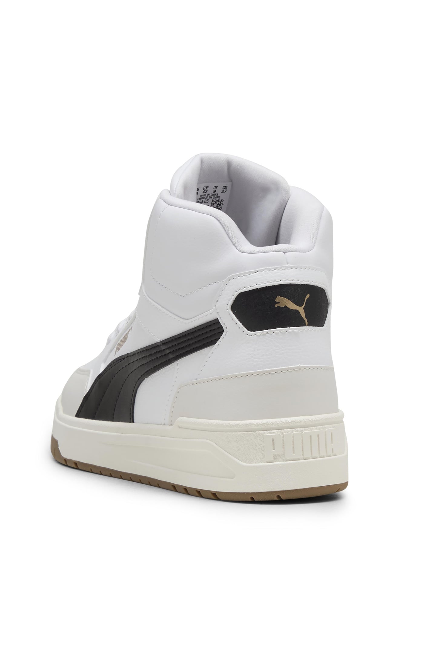 UNISEX SHUFFLE DOWNTOWN MID WHITE-BLACK-VAPOR GRAY 4