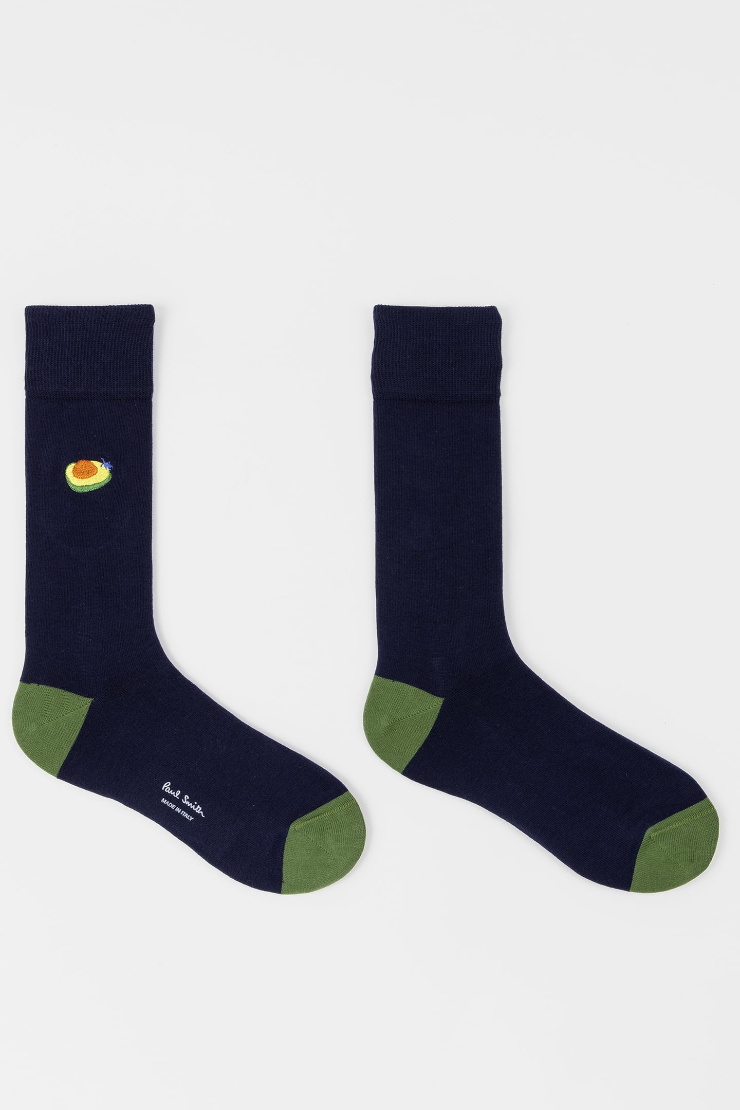 MEN SOCK COCKTAIL EMB NAVY 5